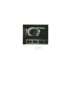 Indicating - Etching on Paper by Mario Avati - 1960s