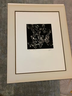 Mid-Century Mario Avati Pencil Drawing "Papillons"