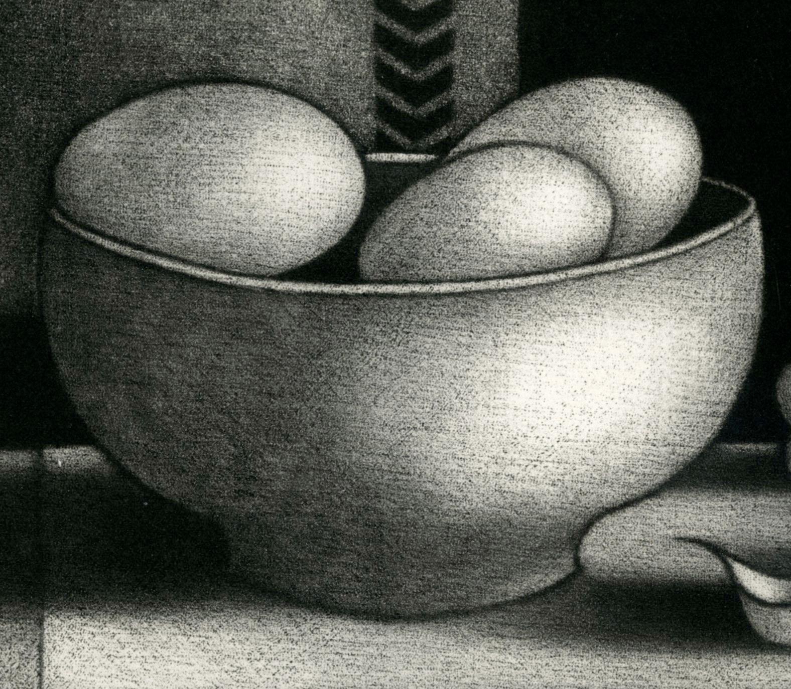 Nature morte au bulbe d'ail - Print de Mario Avati