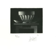 Still life - Etching on Paper by Mario Avati - 1960s