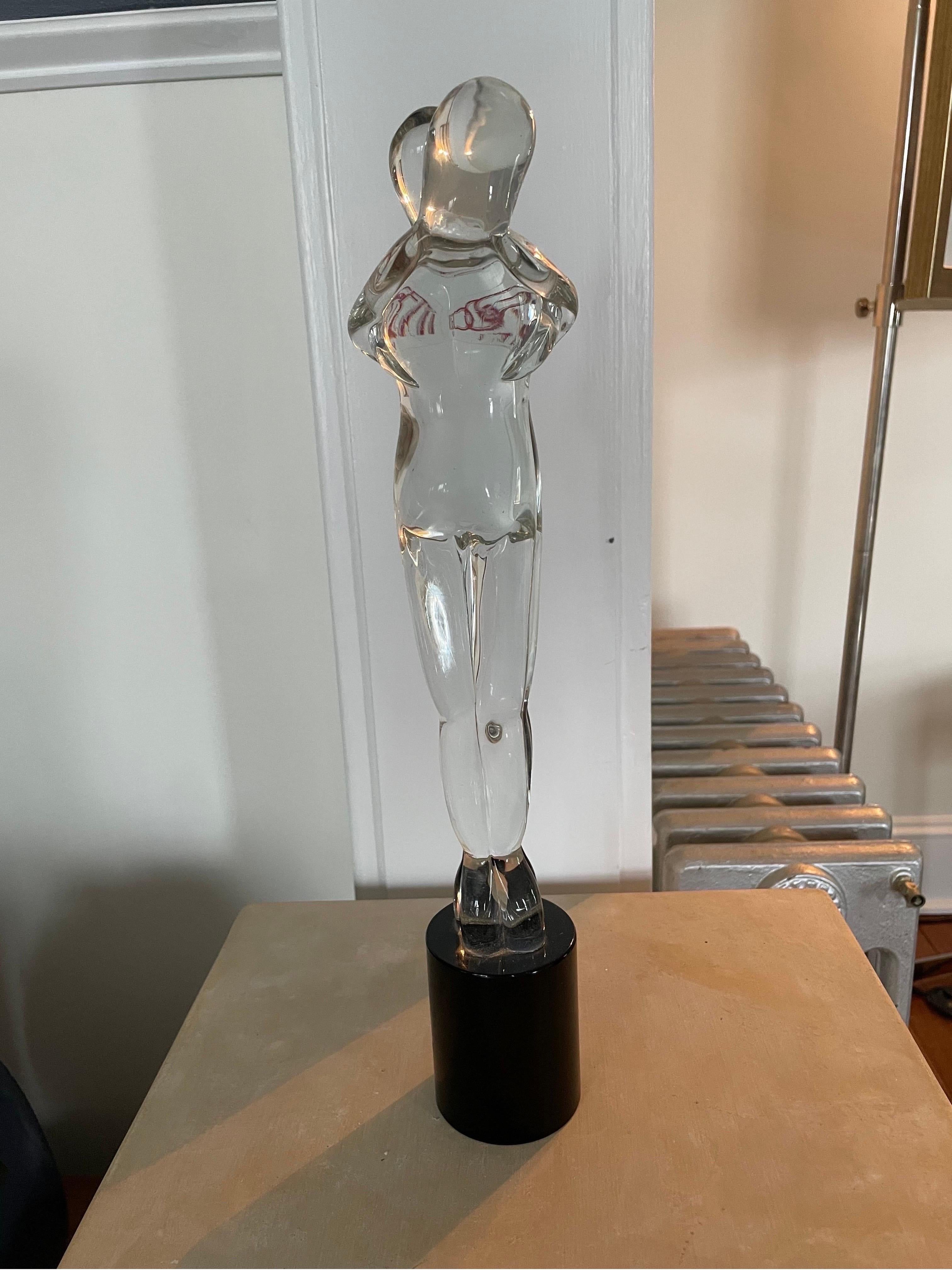 Escultura de vidrio artístico Mario Badioli para Oggetti Murano Pareja Abrazada Moderno en venta