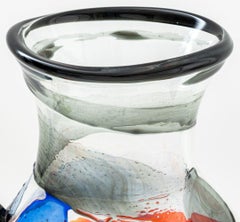 Mario Badioli "Hommage to Picasso" Art Glass Vase