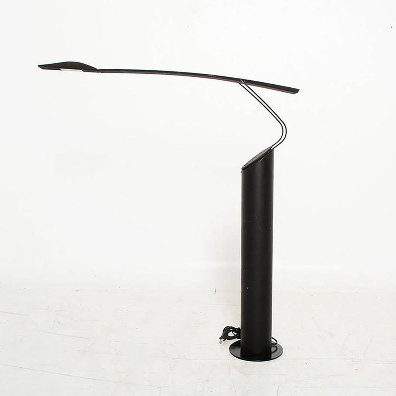 For your consideration: an Italian Reading  Lamp The floor model of the iconic Dove lamp is fairly rare --and so very elegant. Designed by Mario Barbaglia and Marco Columbo for PAF Studios in Milan in 1984. 
Limited model with standing base.
Lamp