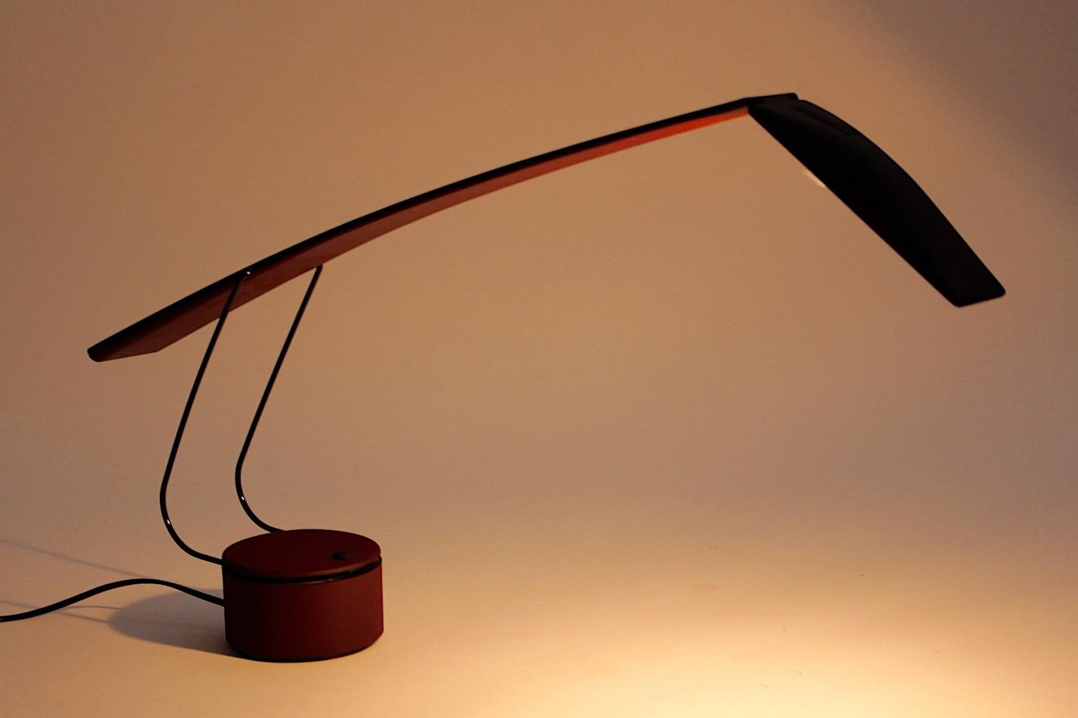 Late 20th Century Mario Barbaglia Marco Colombo Dove Vintage Table Lamp for Paf Studio 1980s Italy For Sale