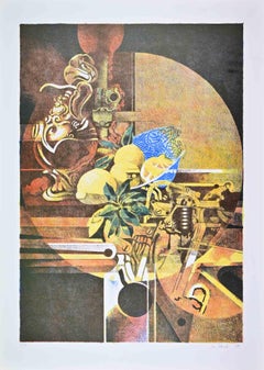 Naturaleza muerta - Litografía de Mario Bardi - 1979