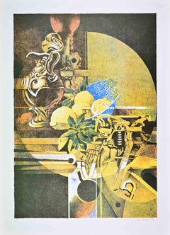 Naturaleza muerta - Litografía de Mario Bardi - 1979