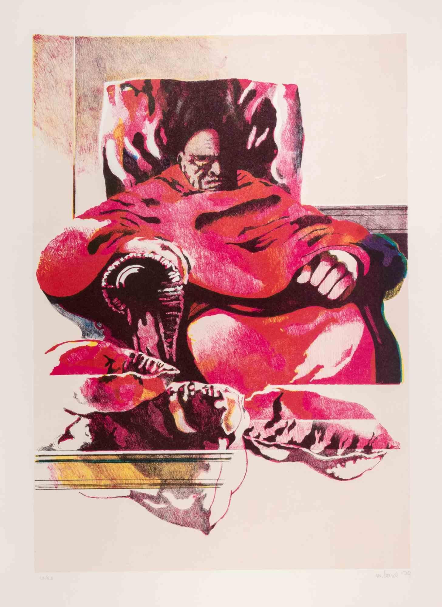 Lithograph realized by Mario Bardi in 1979.

Edition of 99.

Hand signed and dated in pencil.

Excellent condition.