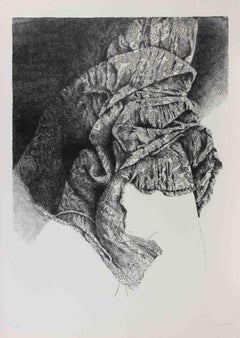 Figure voilée - Lithographie de Mario Bardi - 1980