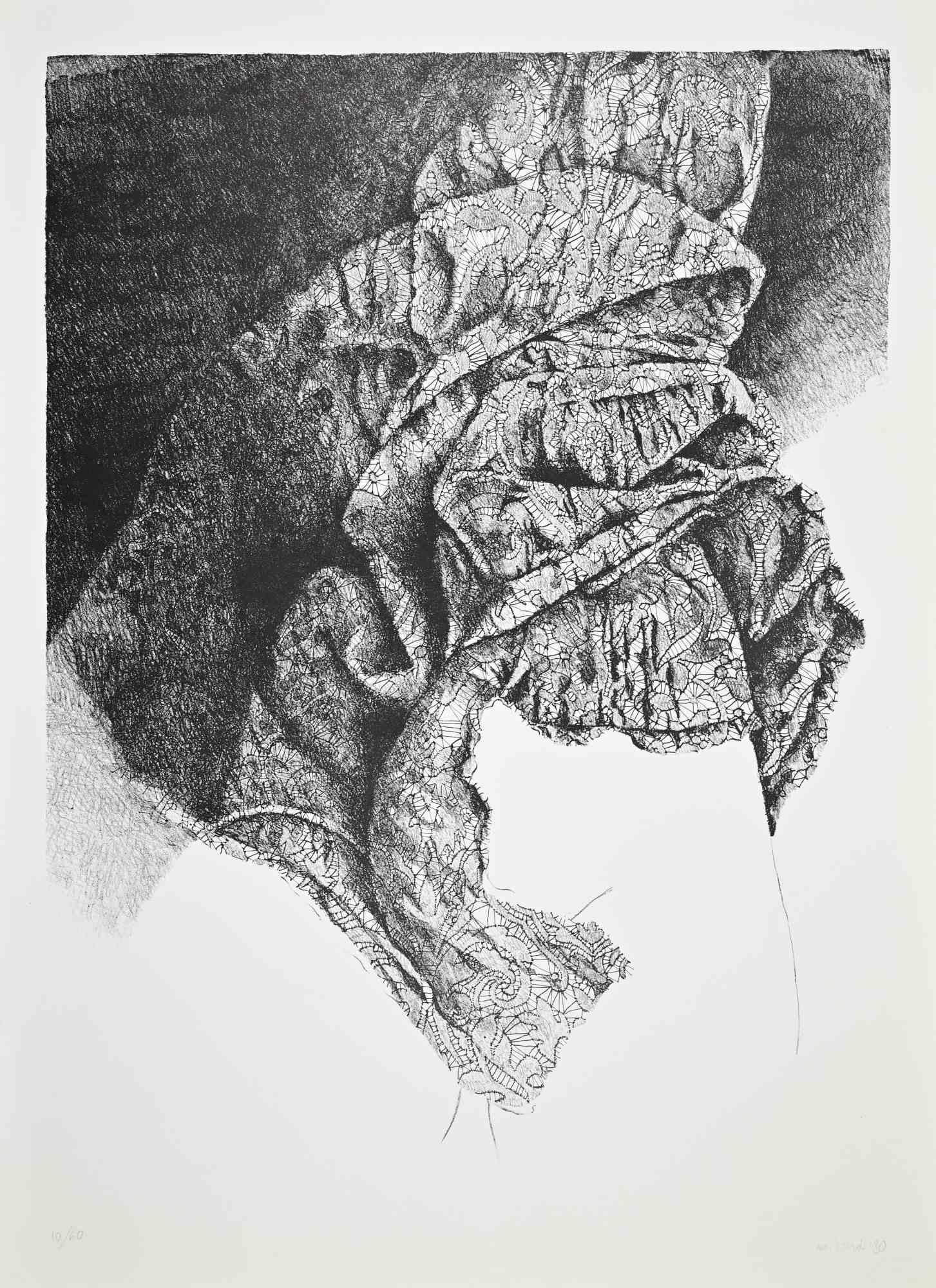 Veiled Figure - Lithograph by Mario Bardi - 1980