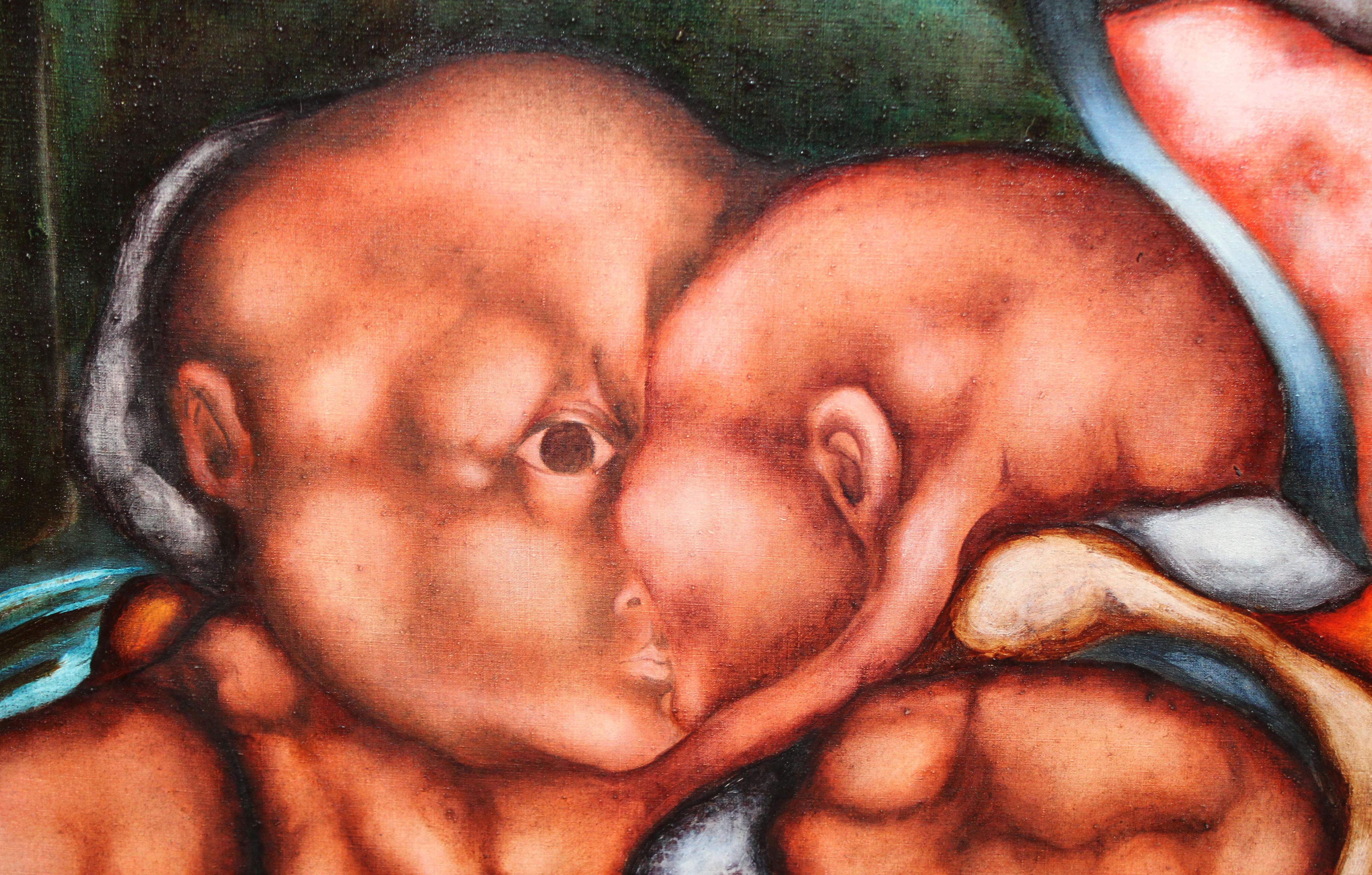 Deformacione - Óleo sobre tela - Año 1972 (Abstrakter Expressionismus), Painting, von Mario Bedini
