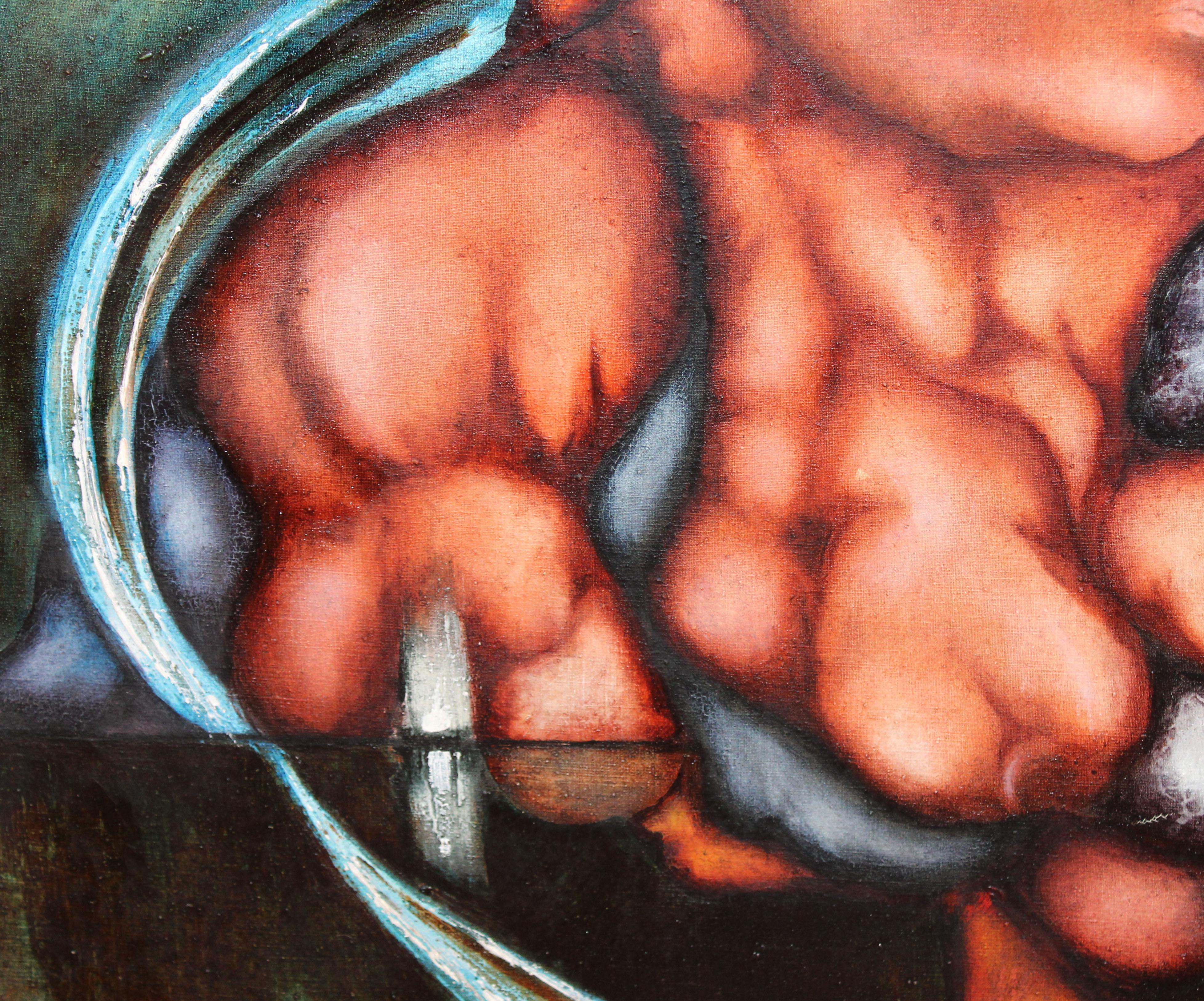 Deformacione - Óleo sobre tela - Año 1972 (Braun), Abstract Painting, von Mario Bedini