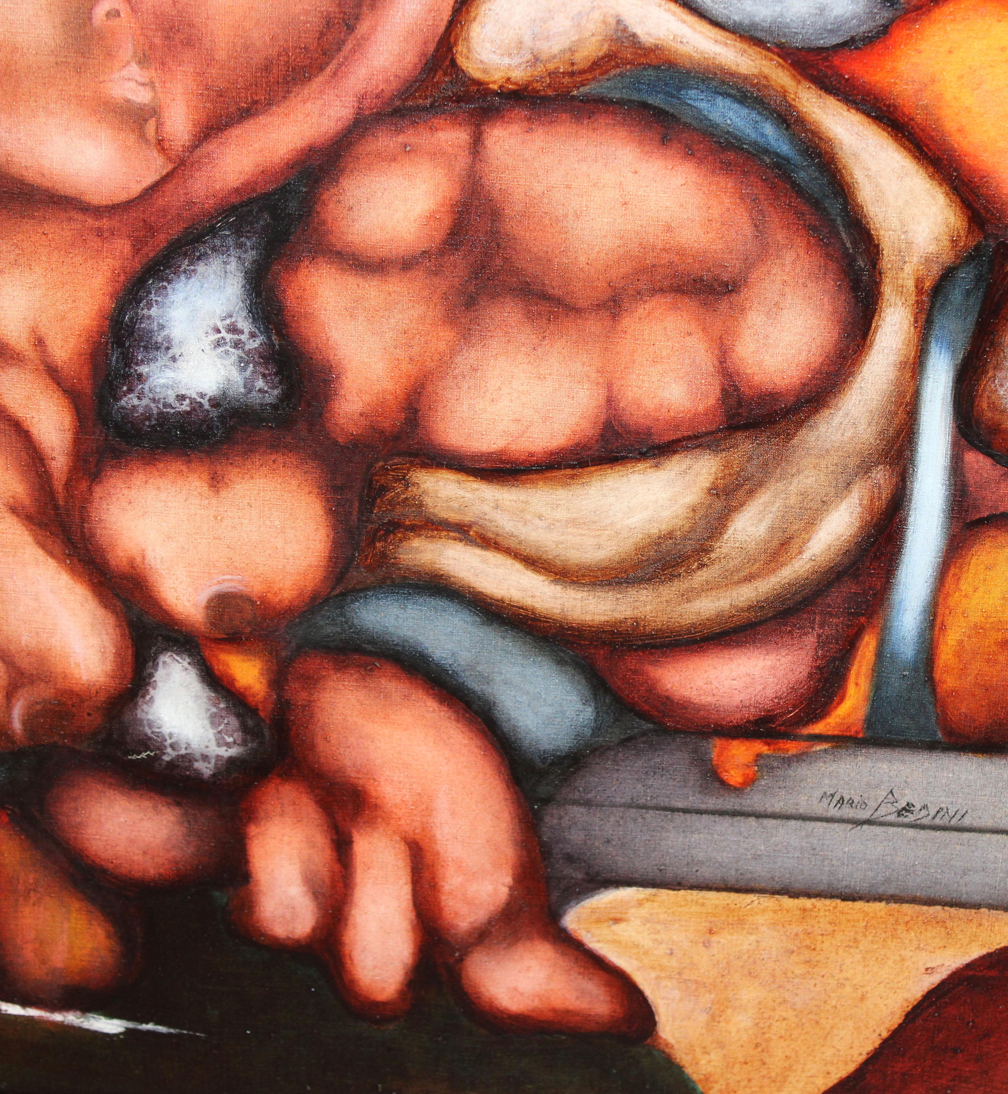 INTERESANTE OBRA DEL PRESTIGIOSO ARTISTA MARIO BEDINI (Sacile, Italien, 1936 - Sant Celoni, Barcelona, 2011)

ES HANDELT SICH UM EIN ÖL AUF EINER PLATTE

COMO PUEDEN APRECIAR, LA OBRA VA FIRMADA EN LA PARTE INFERIOR (MARIO BEDINI)

IM DRITTEN TEIL