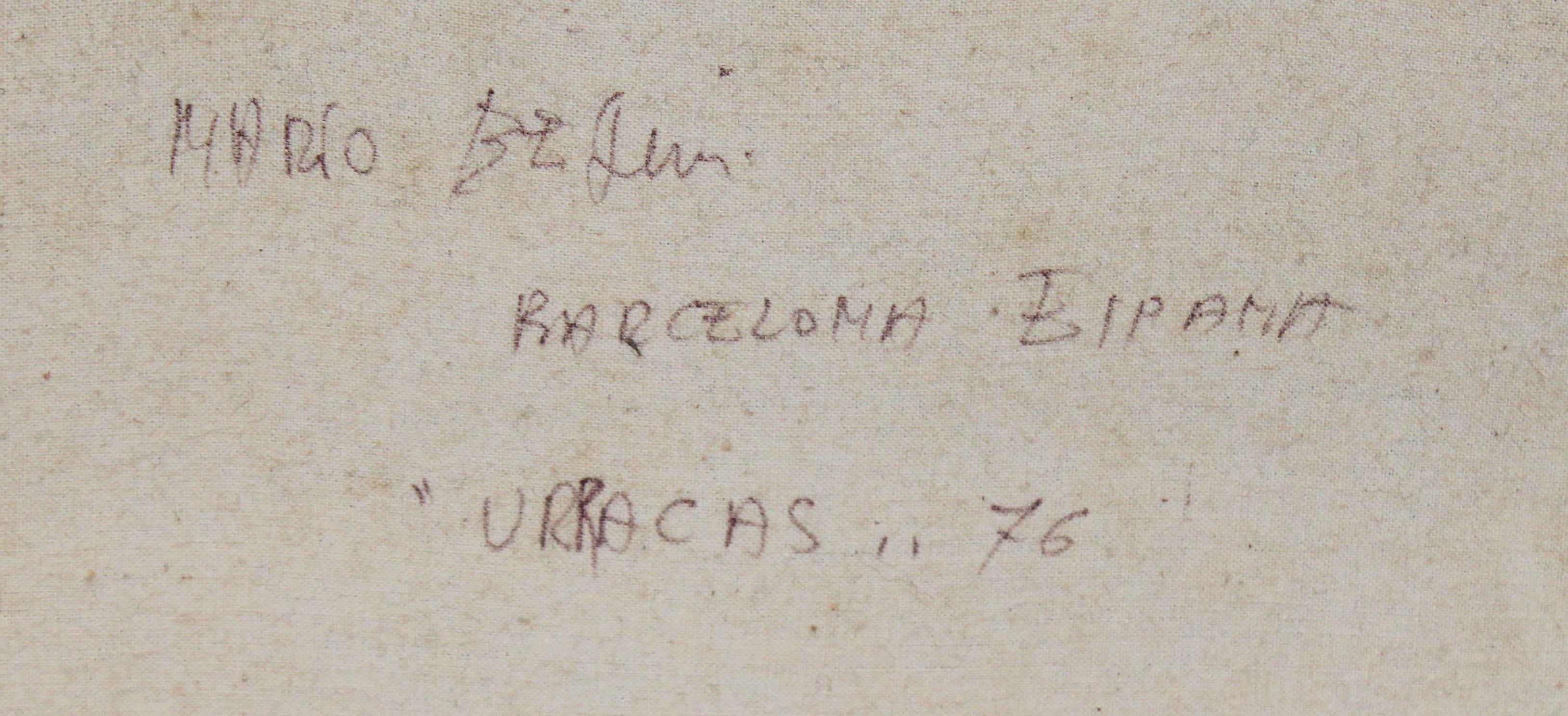 Urracas - Óleo sobre tela - Jahr 1976 im Angebot 7