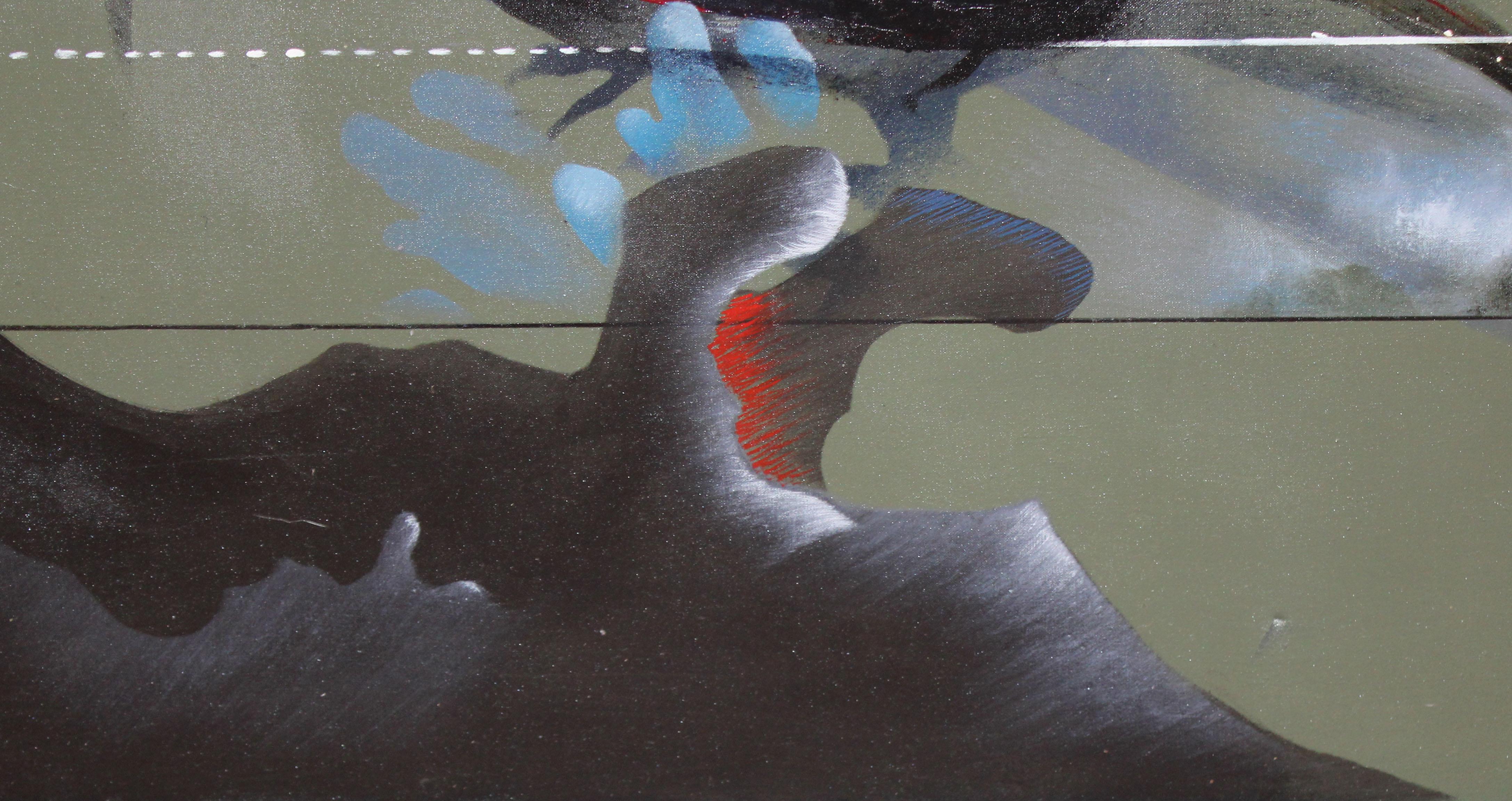 Urracas - Óleo sobre tela - Jahr 1976 im Angebot 1