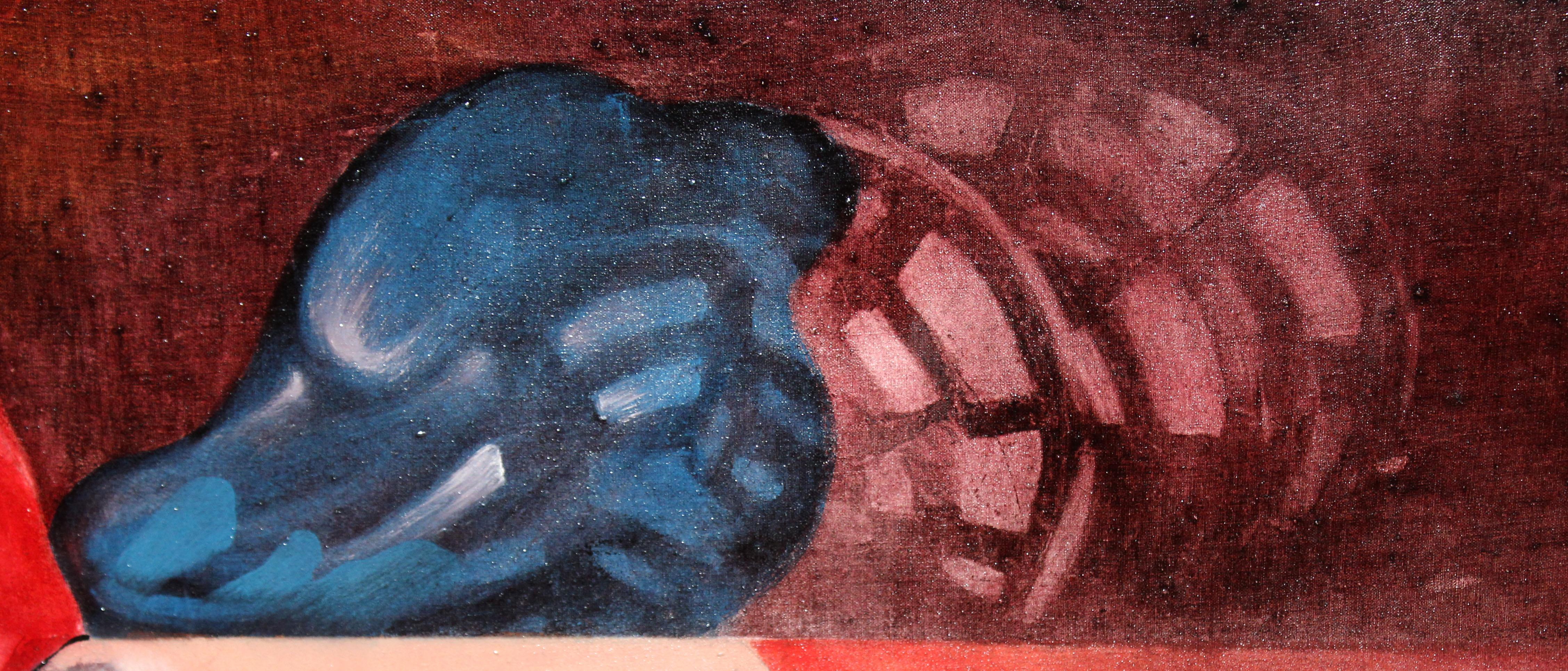 La obra va firmada en la parte inferior (Mario Bedini) y titulada 