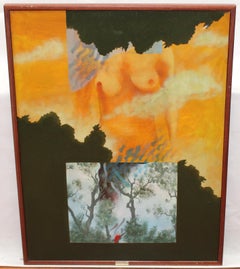 Amanecer en la sierra - Óleo sobre tela - Año 1977