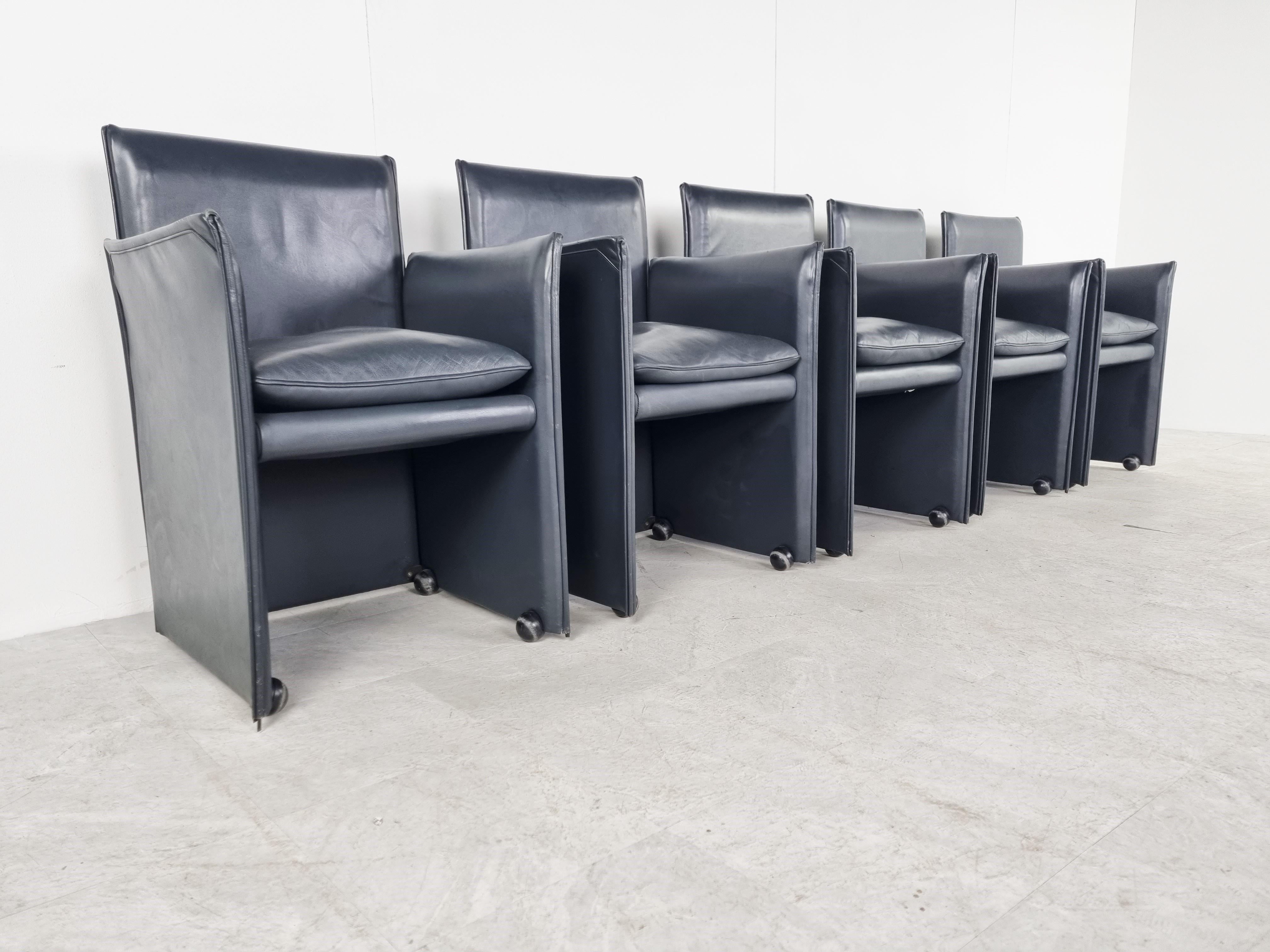 Mario Bellini 401 Break Chairs for Cassina, 1990s In Good Condition In HEVERLEE, BE