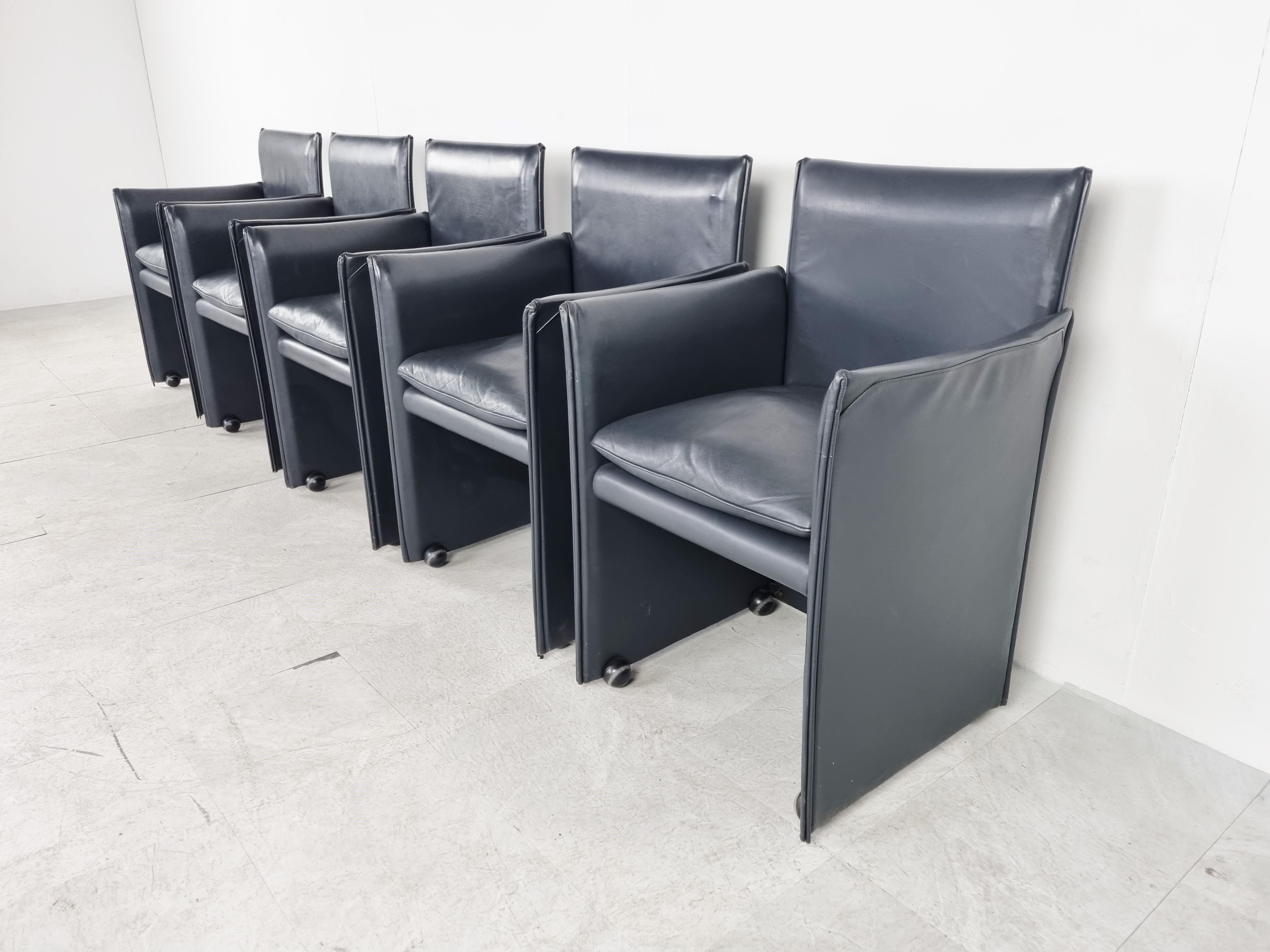 Late 20th Century Mario Bellini 401 Break Chairs for Cassina, 1990s