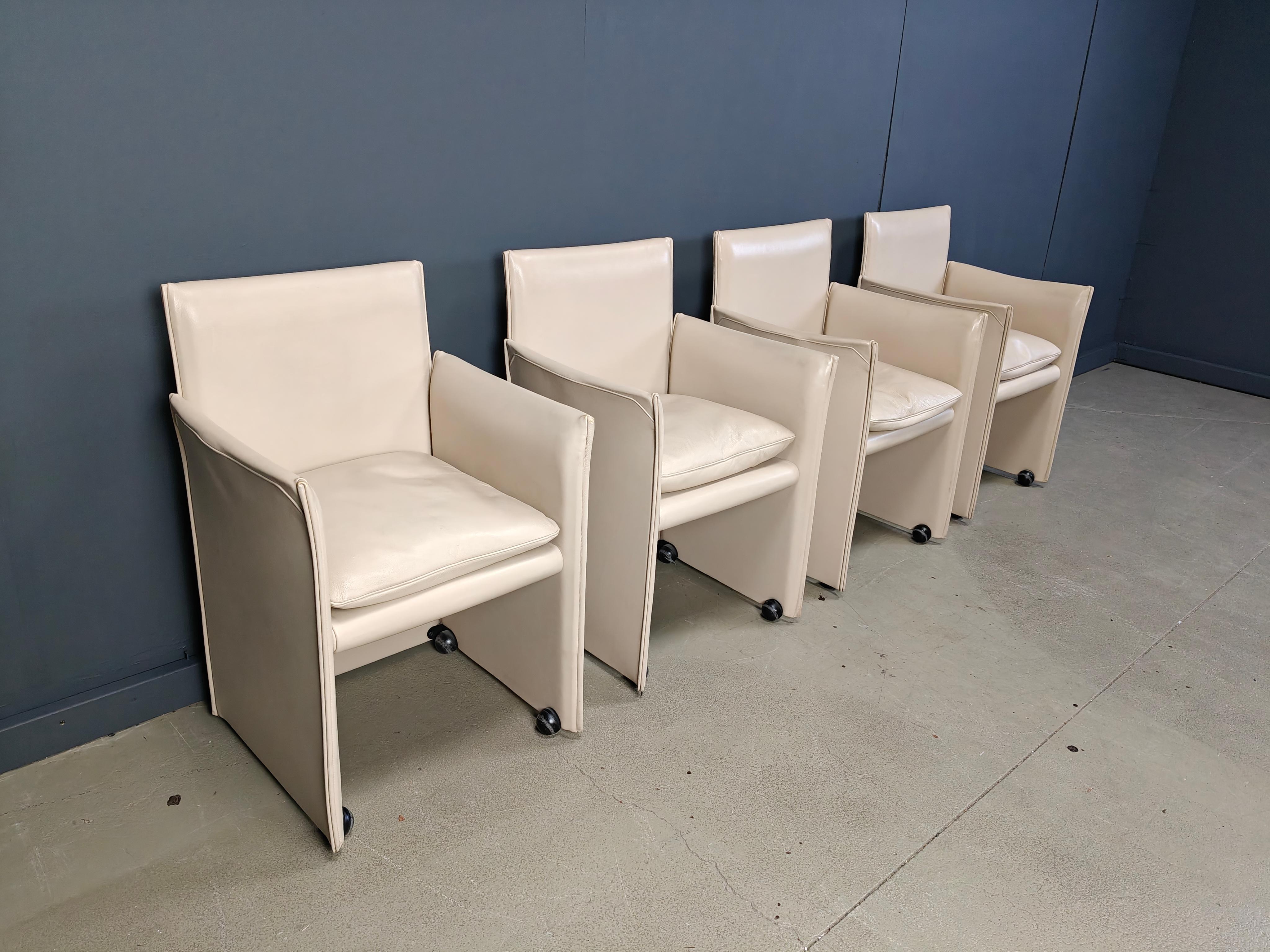 Mario Bellini 401 Break Chairs für Cassina, 1990er-Jahre (Ende des 20. Jahrhunderts) im Angebot