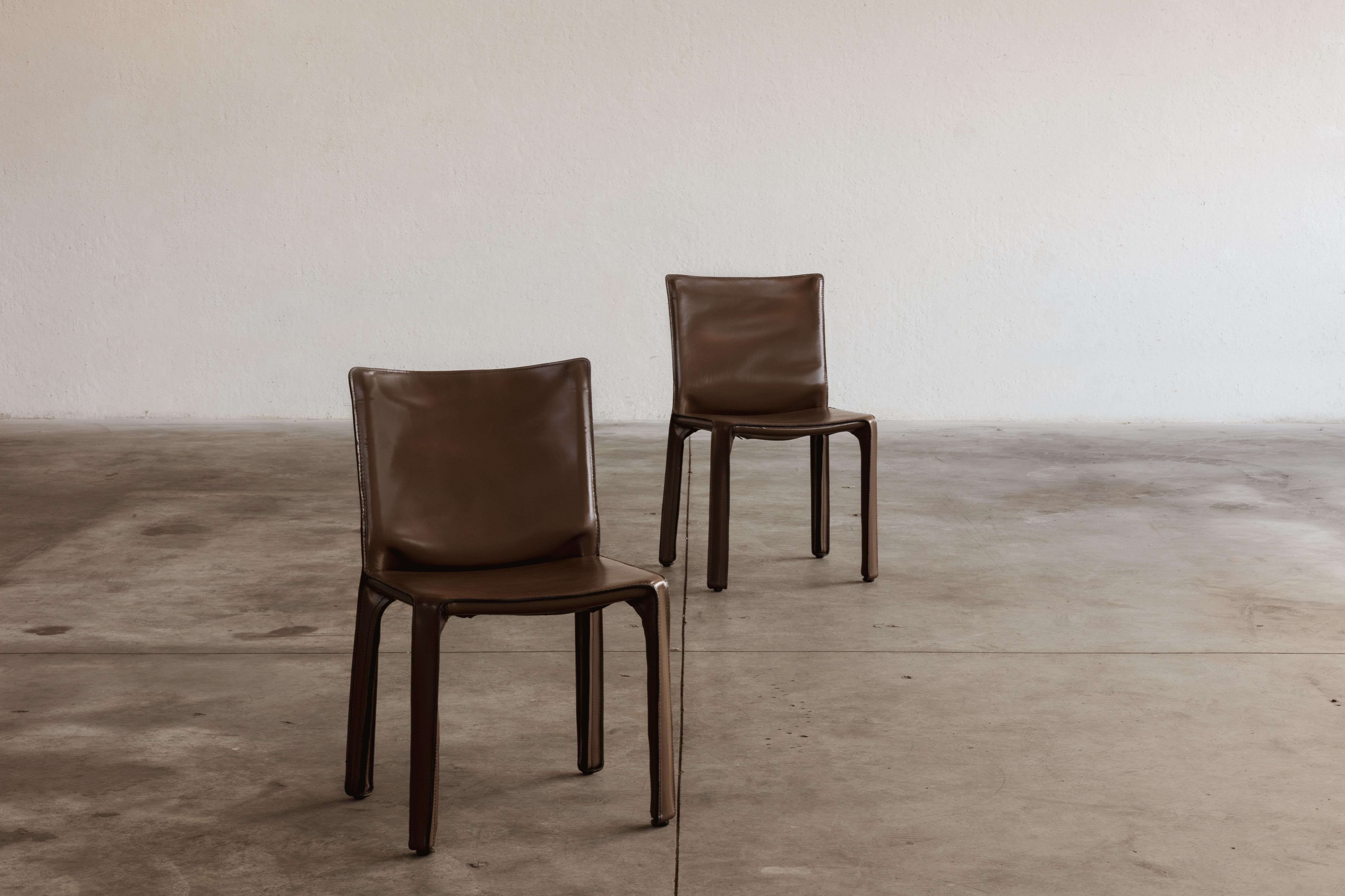 Mario Bellini 412 chaises à manger « CAB » pour Cassina, 1978, ensemble de 16 pièces en vente 7