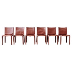 Mario Bellini 412 "CAB" Dining Chairs for Cassina, 1978, Set of 6