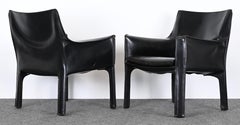 Mario Bellini 414 Cab Chairs by Cassina, 1970s