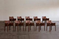Mario Bellini 413 "CAB" Chairs for Cassina, 1977, Set of 10