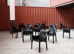 Mario Bellini 413 "CAB" Chairs for Cassina, 1977, Set of 12