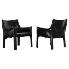 Mario Bellini 414 "Cab Chairs" by Cassina, 1970s