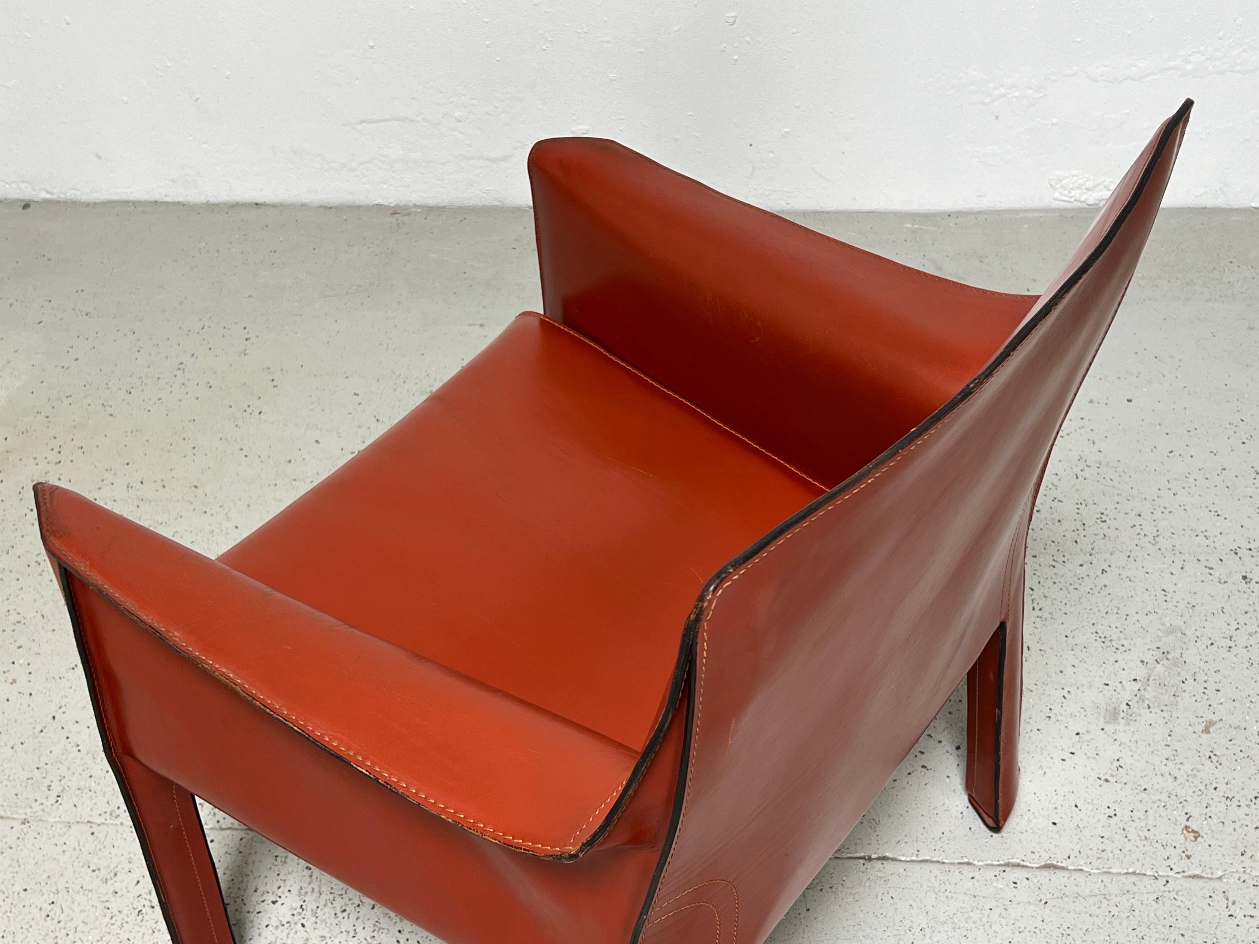 Mario Bellini 414 Cab Lounge Chair for Cassina  For Sale 5