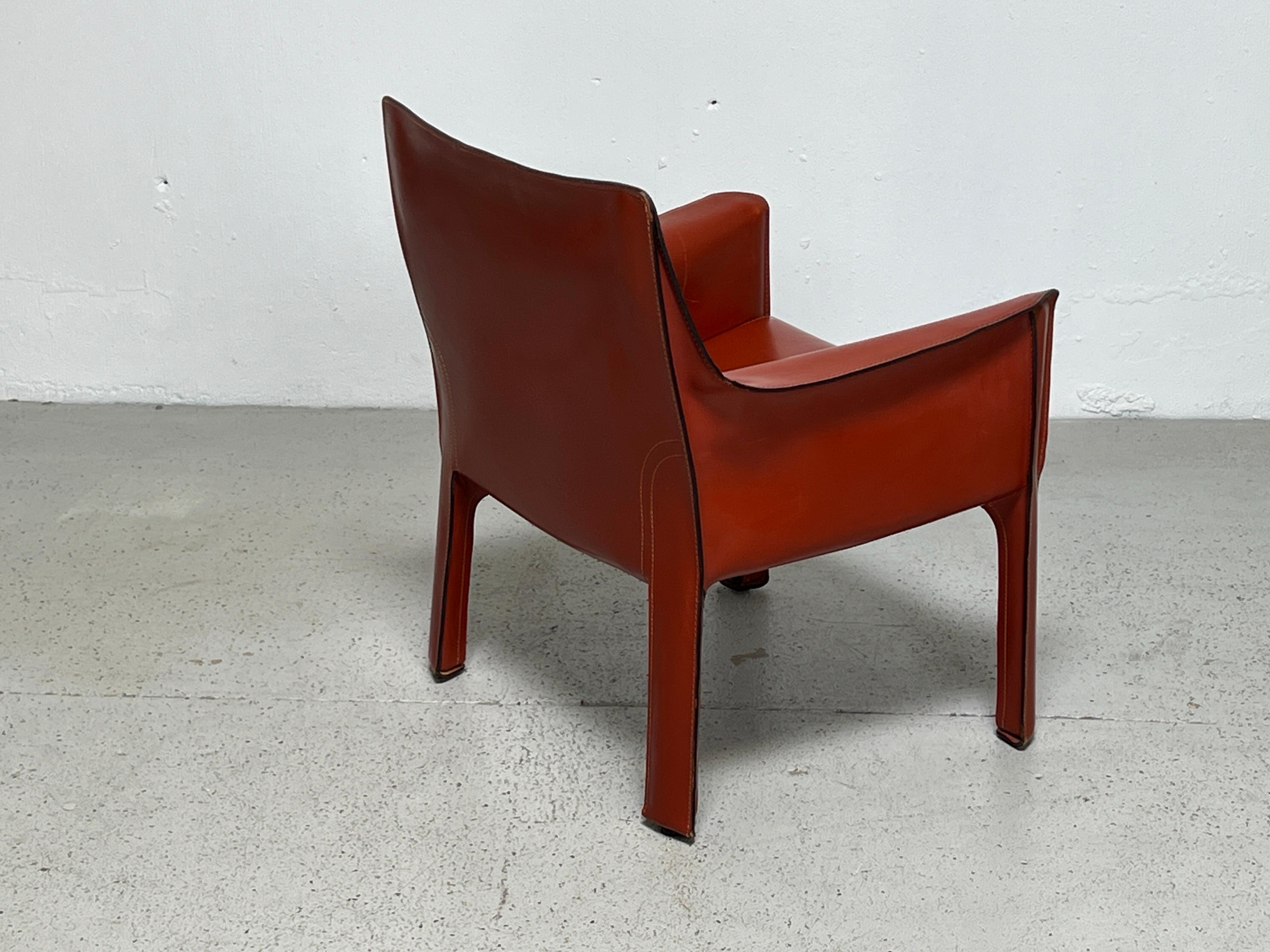 Mario Bellini 414 Cab Lounge Chair for Cassina  For Sale 6