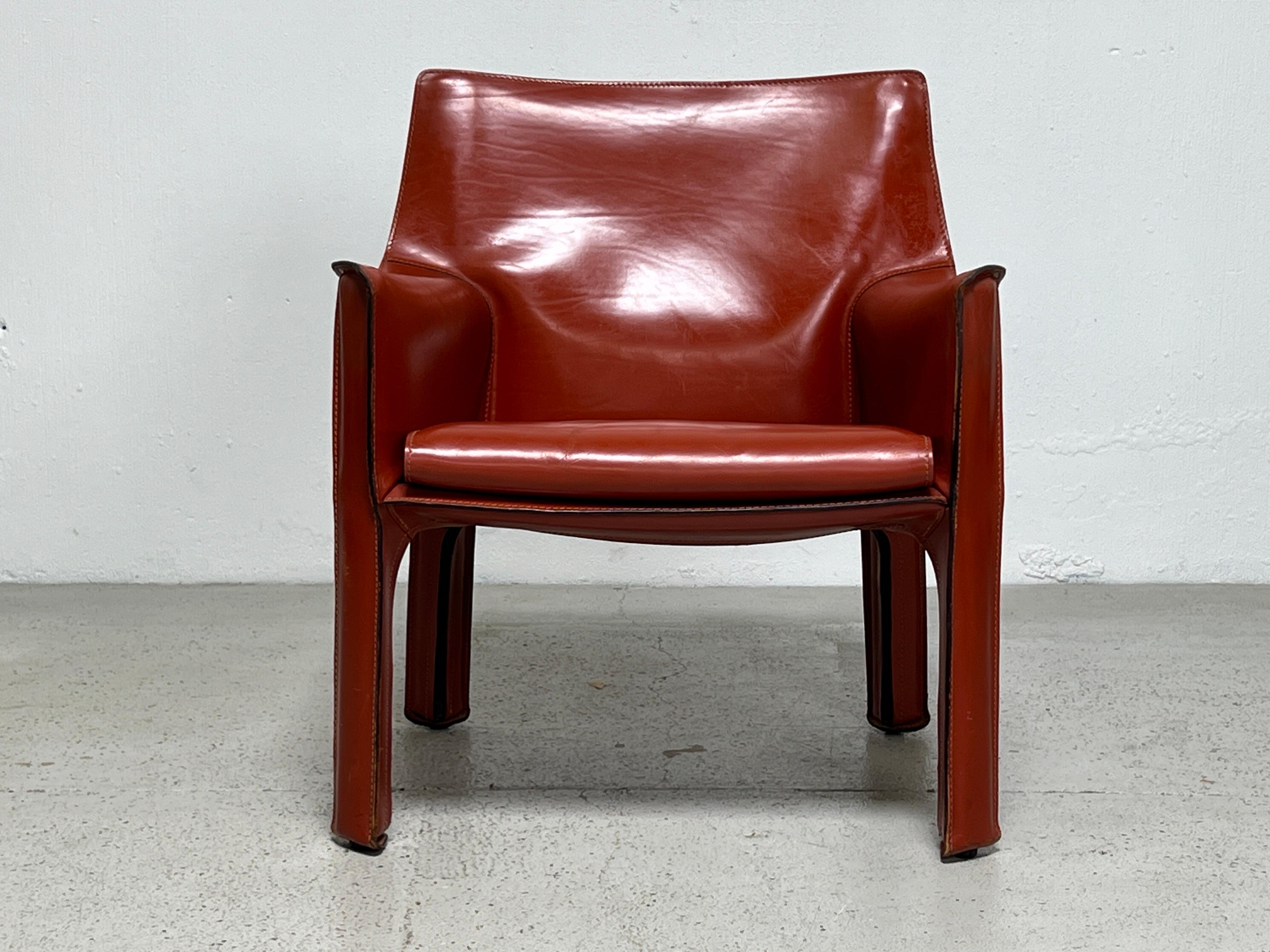 Late 20th Century Mario Bellini 414 Cab Lounge Chair for Cassina  For Sale