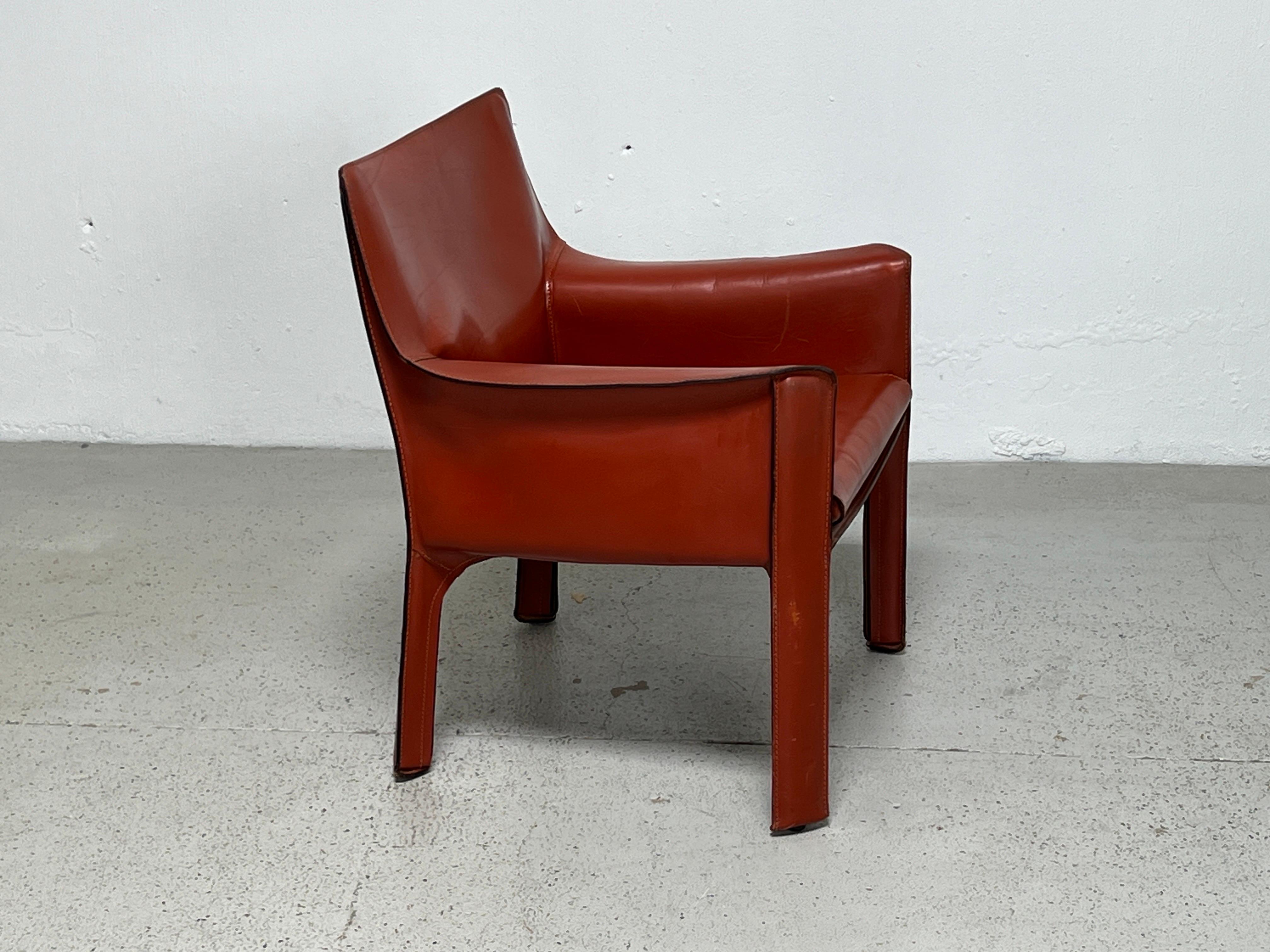 Mario Bellini 414 Cab Lounge Chair for Cassina  For Sale 2