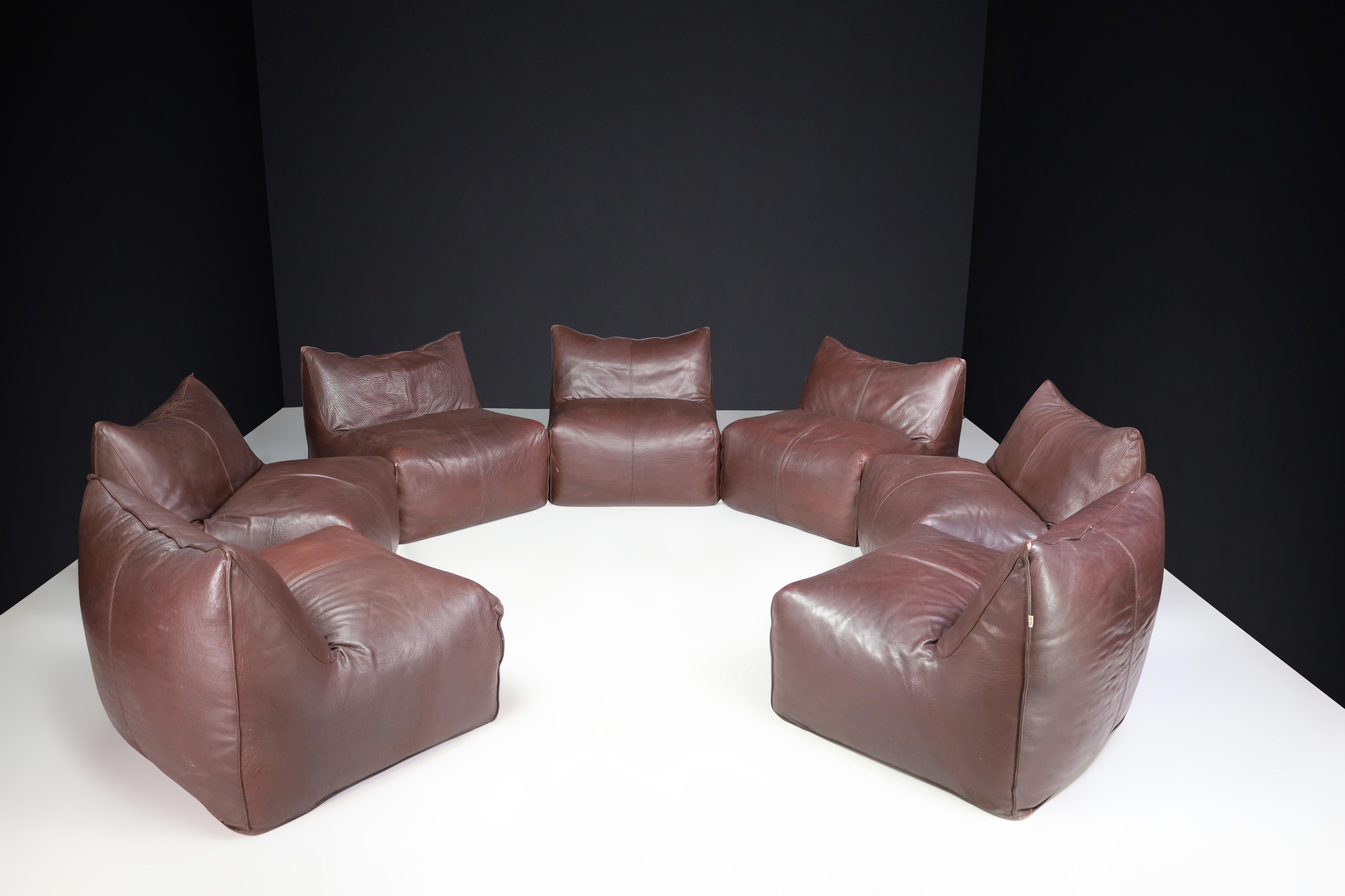 Italian Mario Bellini 7-Piece Bambole Chairs/ Modular Sofa Set for B&B Italia 1970s   For Sale