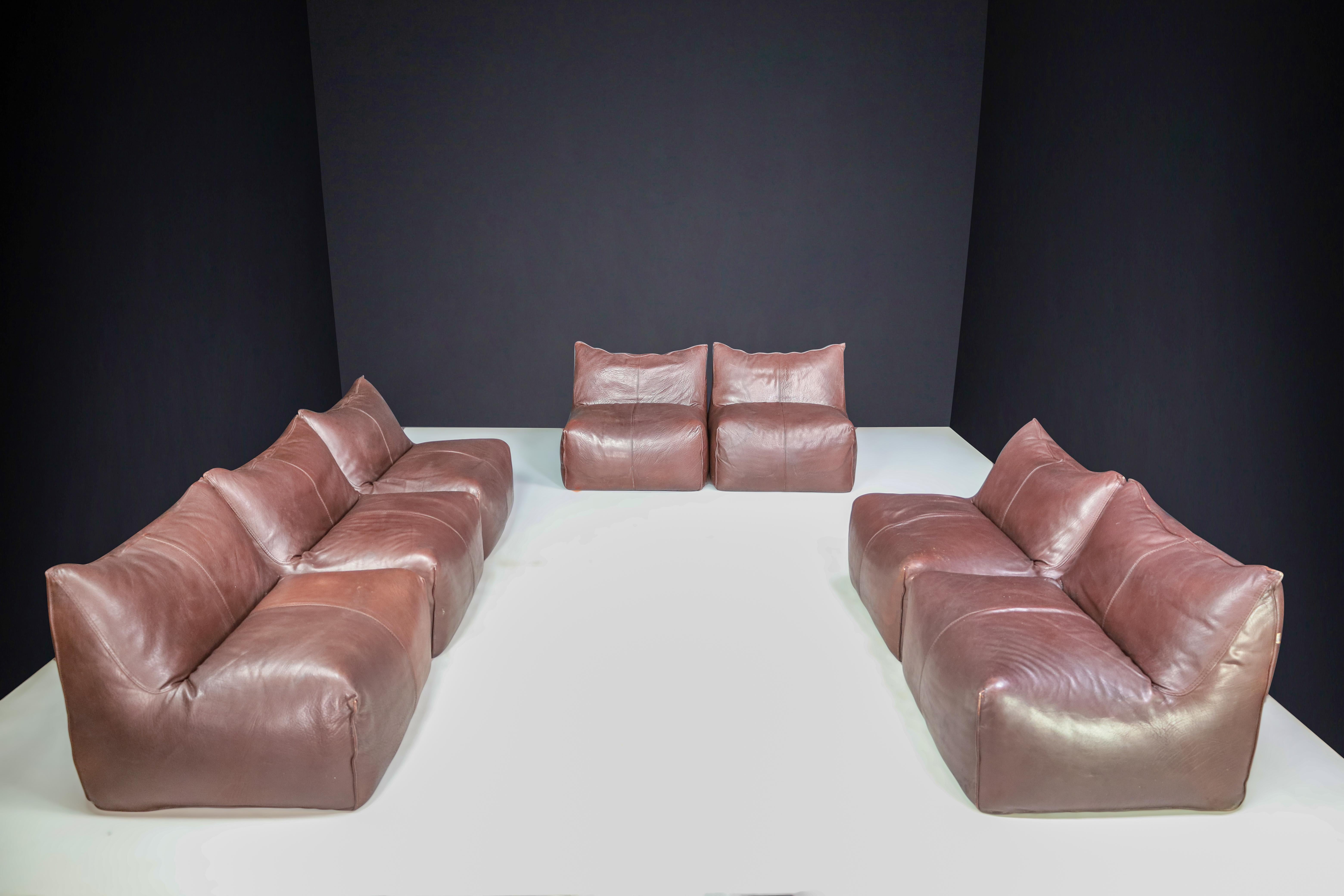 Mario Bellini 7-Piece Bambole Chairs/ Modular Sofa Set for B&B Italia 1970s   In Good Condition For Sale In Almelo, NL