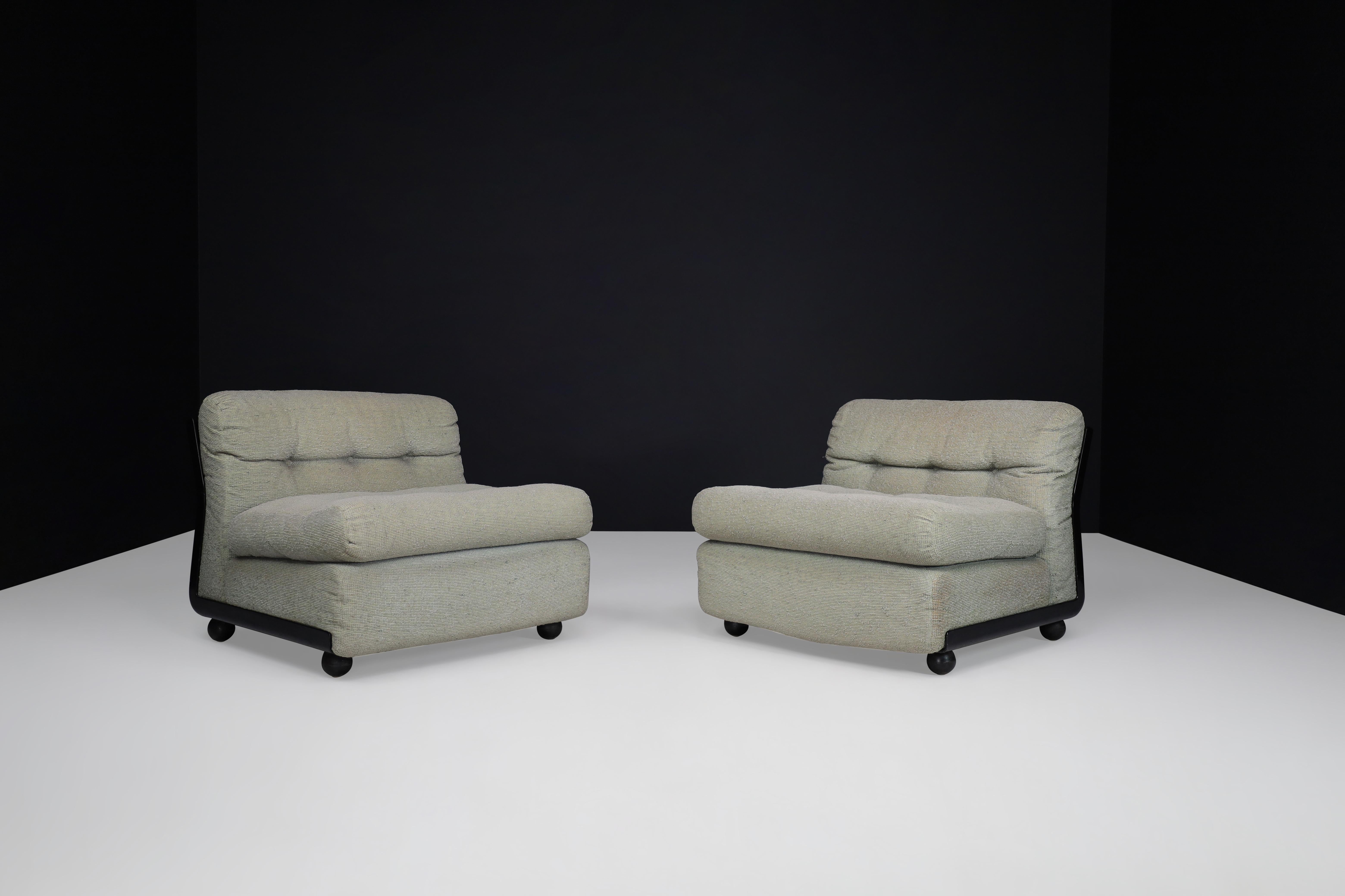 Mario Bellini Amanta B&B Italia Modular Sofa Four Seats in Fabric Italy 1970 For Sale 4