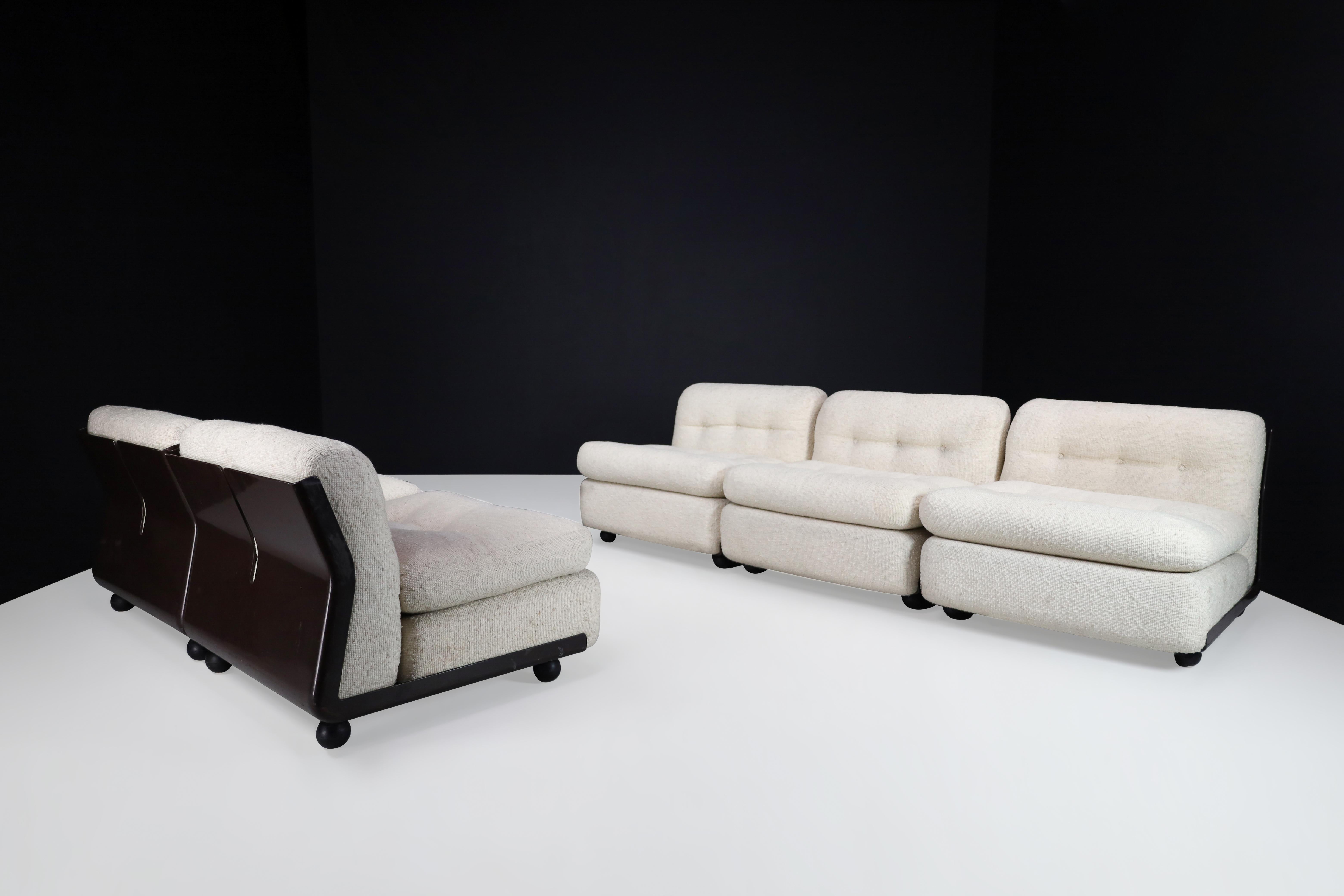 Modulares Sofa von Mario Bellini Amanta B&B Italia mit vier Sitzen aus Stoff, Italien 1970 im Angebot 4