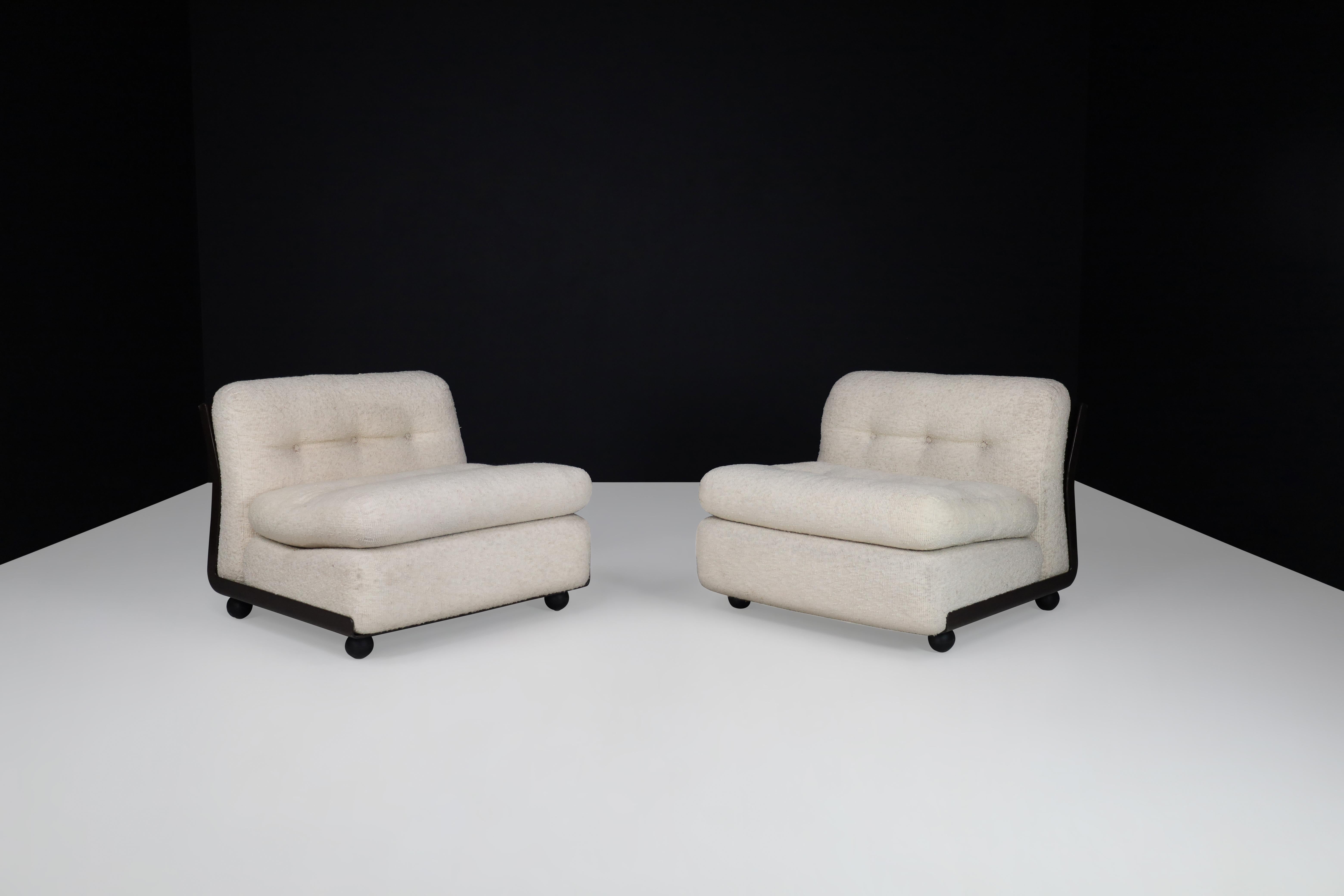 Modulares Sofa von Mario Bellini Amanta B&B Italia mit vier Sitzen aus Stoff, Italien 1970 im Zustand „Gut“ im Angebot in Almelo, NL