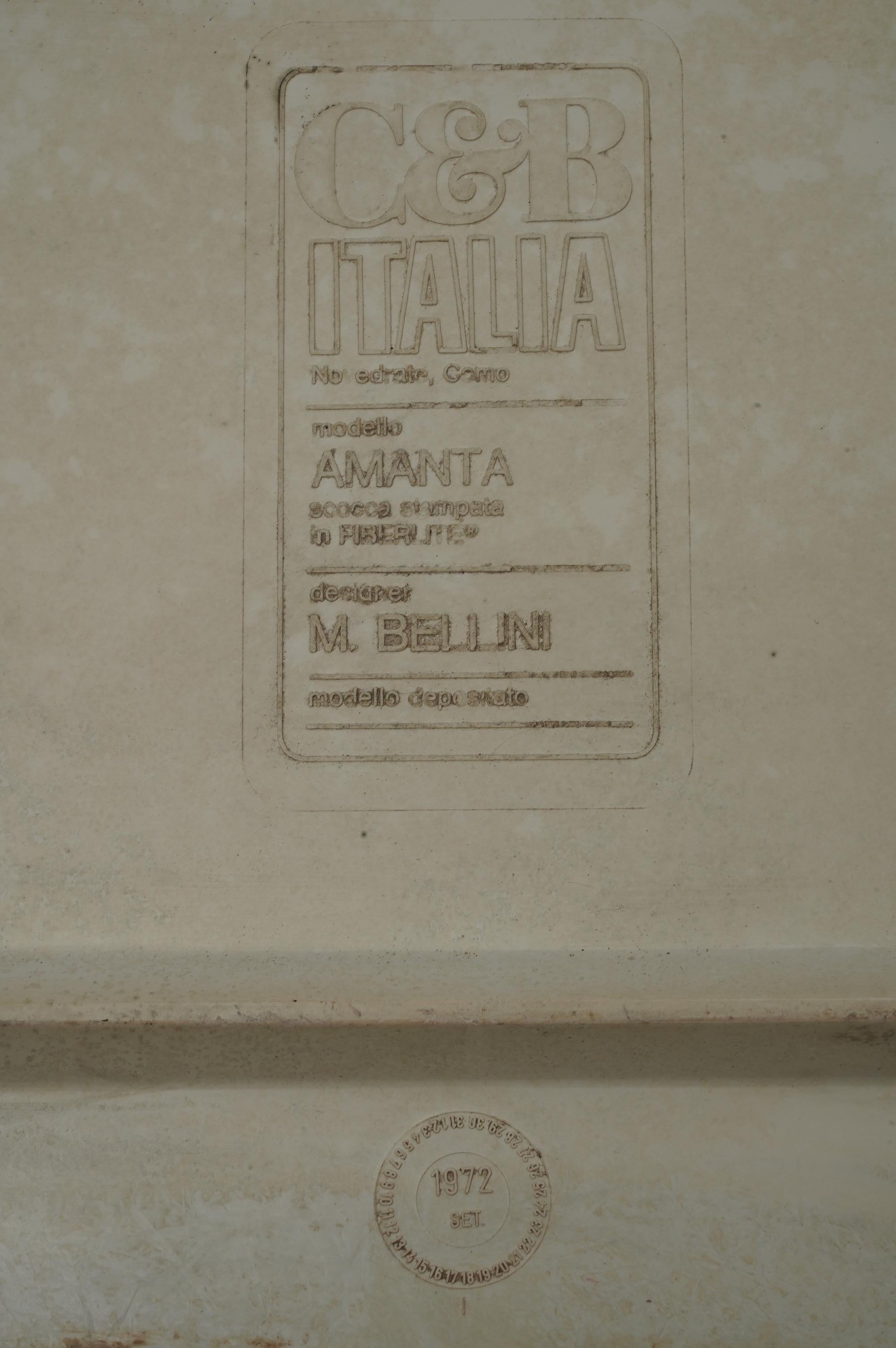 Mario Bellini Amanta C & B Italia Fiberlite and Leather Modular Chairs, 1972 6