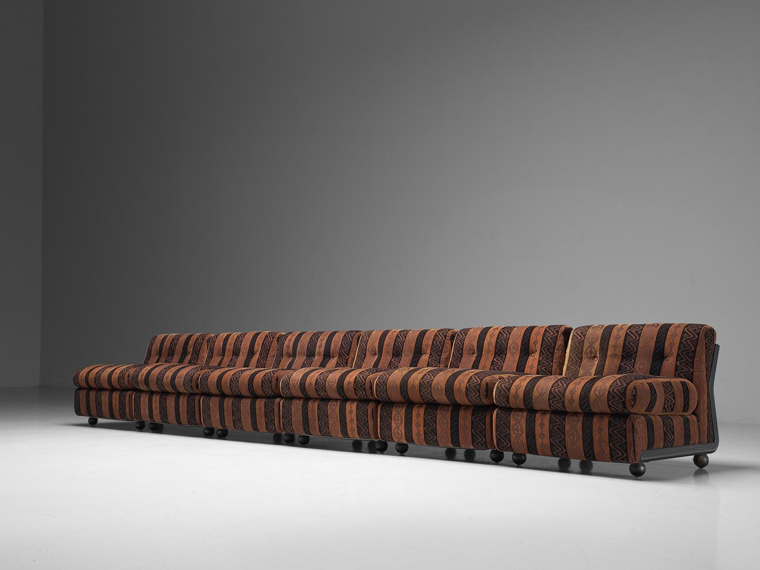 Mario Bellini 'Amanta' Modular Sofa in Original Fabric, 1966 In Good Condition In Waalwijk, NL