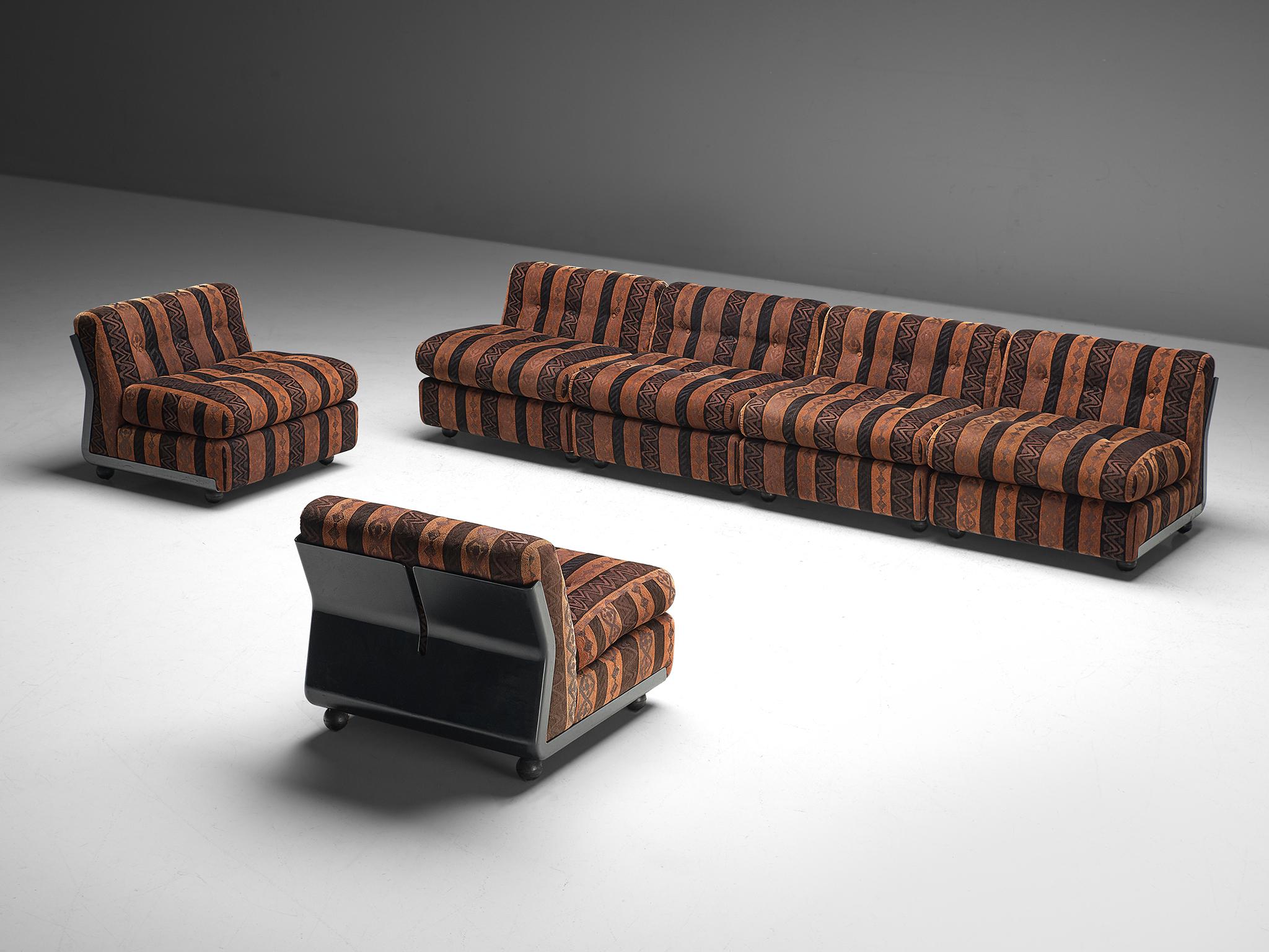 Mid-Century Modern Mario Bellini 'Amanta' Modular Sofa in Original Fabric
