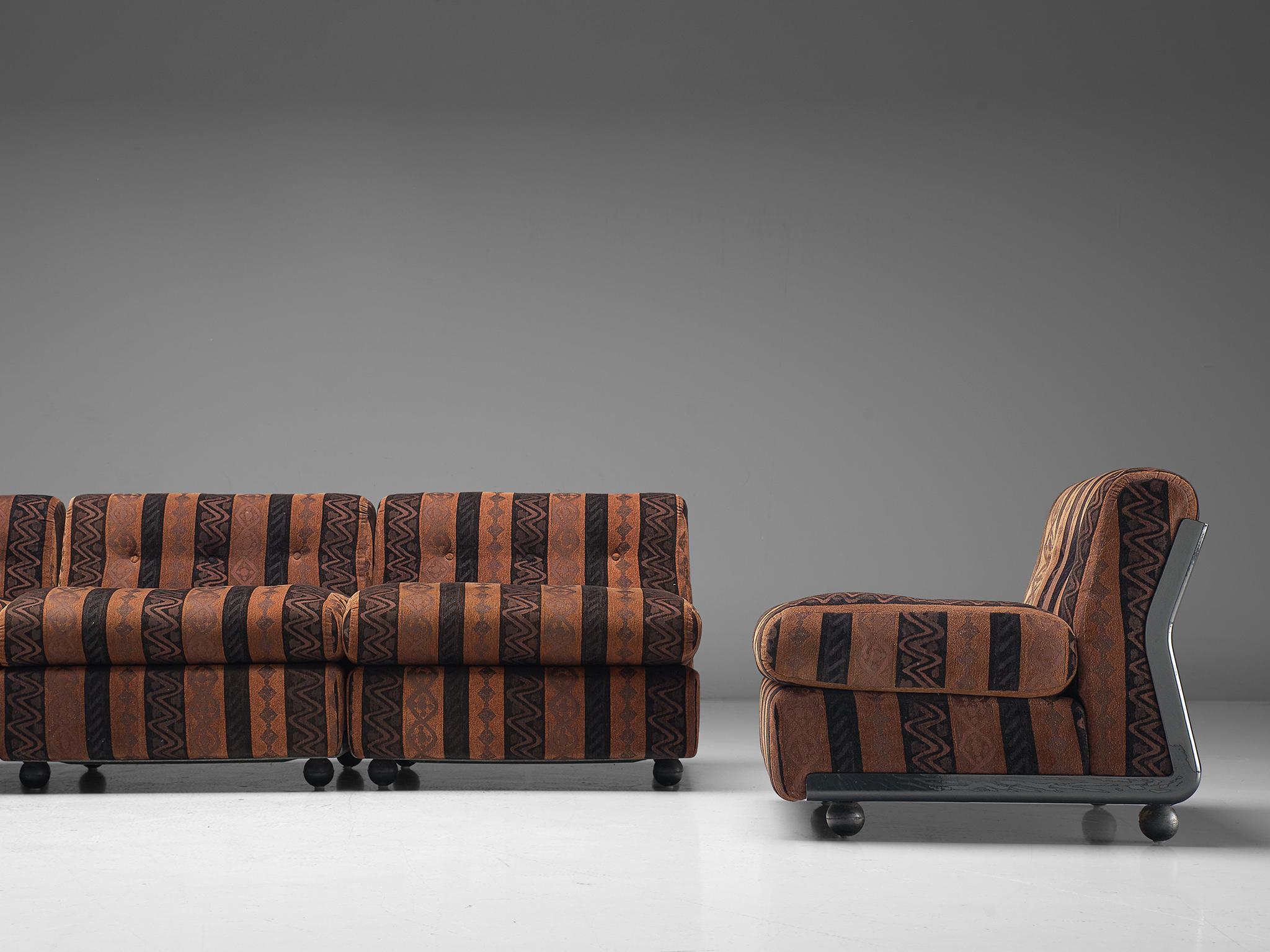 Mid-20th Century Mario Bellini 'Amanta' Modular Sofa in Original Fabric
