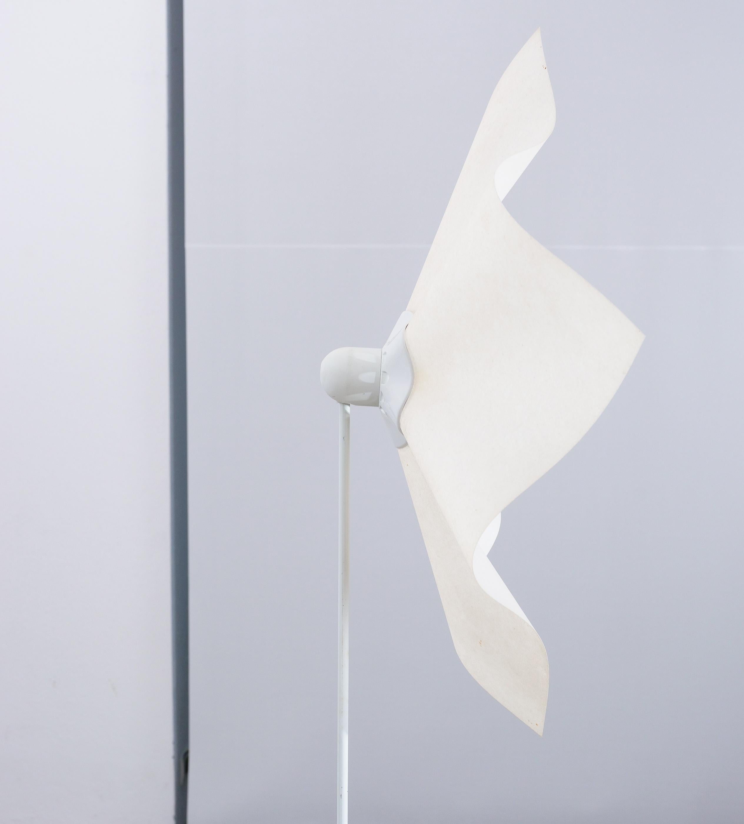 Plastic Mario Bellini Area 50 White Floor Lamps (3) by Artemide, Italy, 1976 For Sale