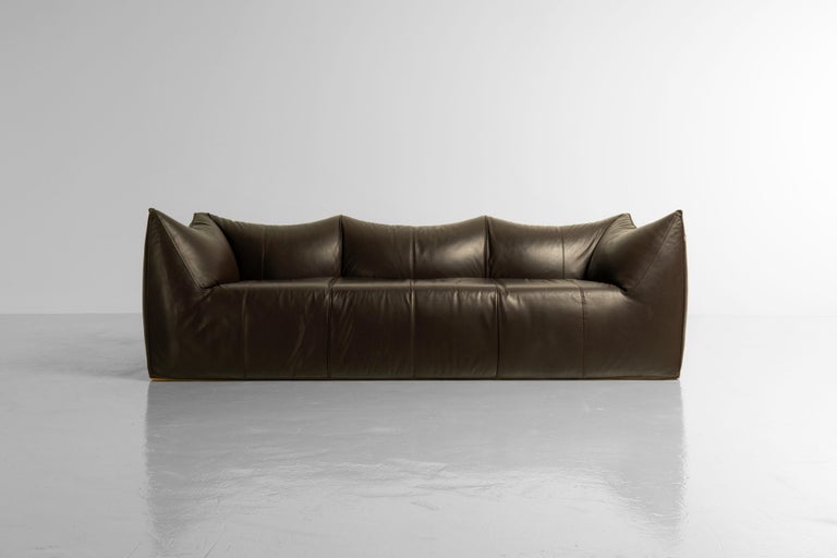 Iconic 'Bambole' 3 seater sofa designed by Mario Bellini and manufactured by B&B Italia, Italy 1973. This sofa was designed in 1973 and turned quickly to one of B&B Italias best sellers. The curvy and puffy design was perfect for the time it was