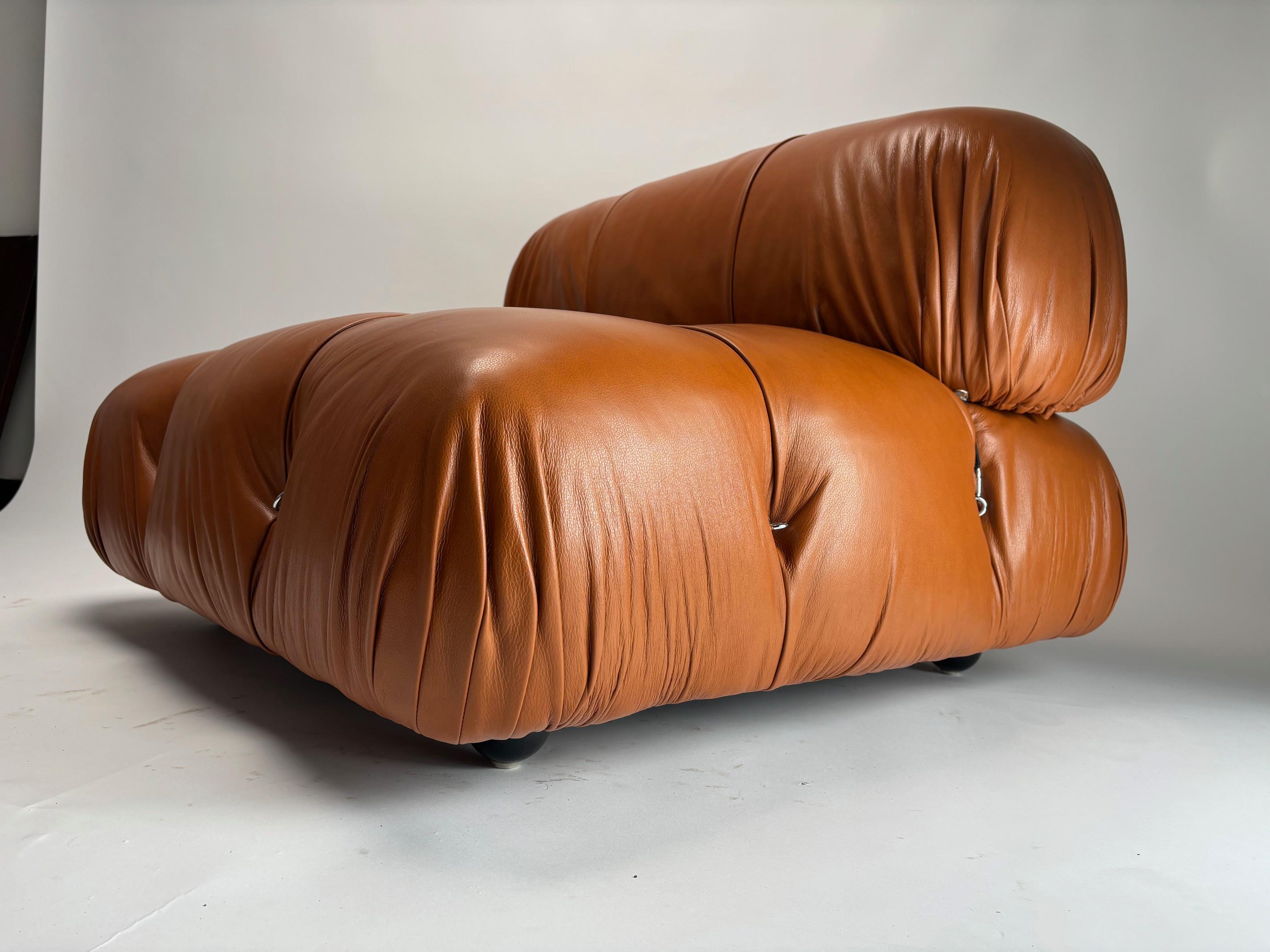 Mario Bellini B&B 'Camaleonda' Loungesessel aus Leder (Moderne der Mitte des Jahrhunderts) im Angebot