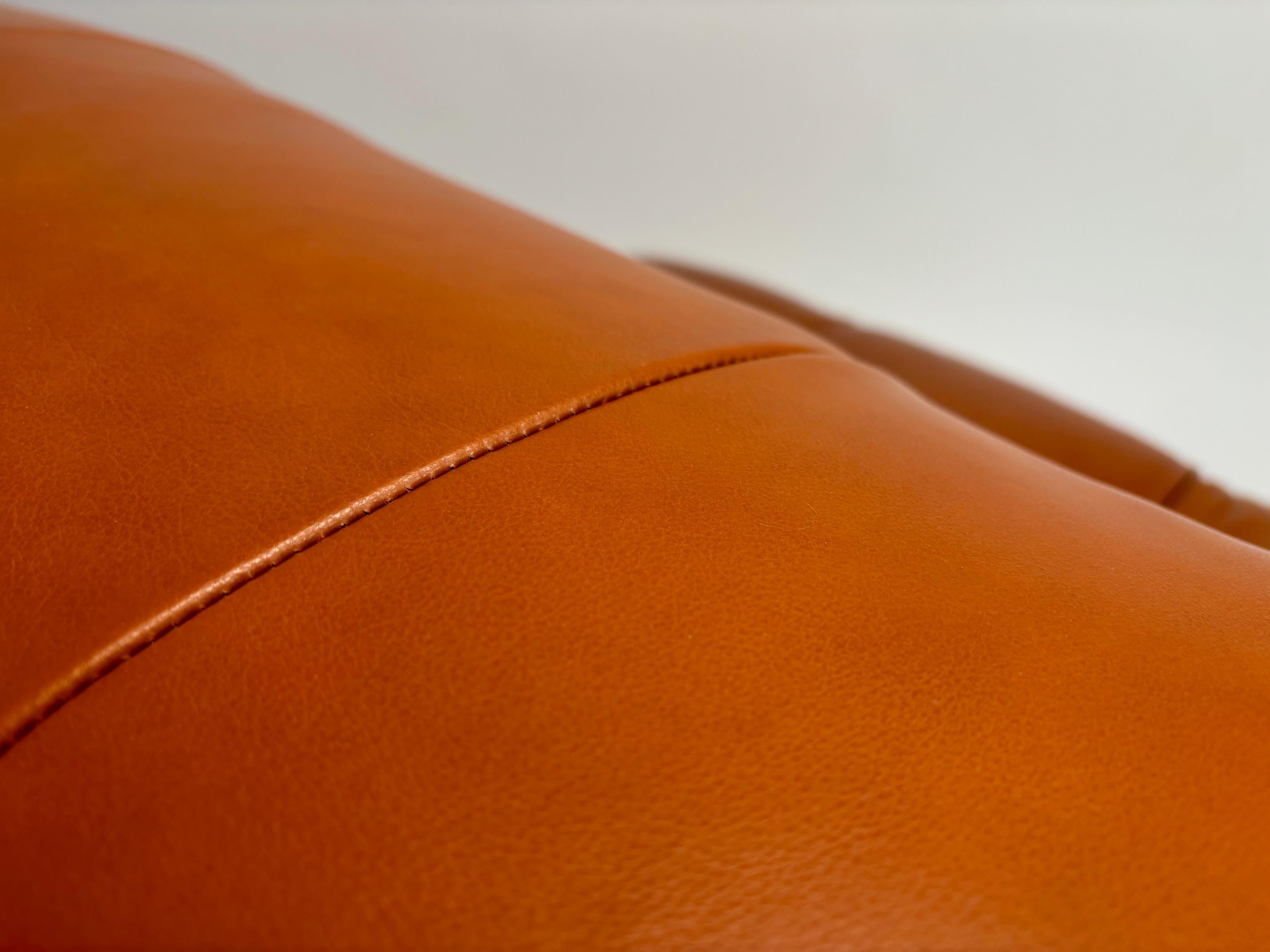 Mario Bellini B&B 'Camaleonda' Loungesessel aus Leder (Metall) im Angebot