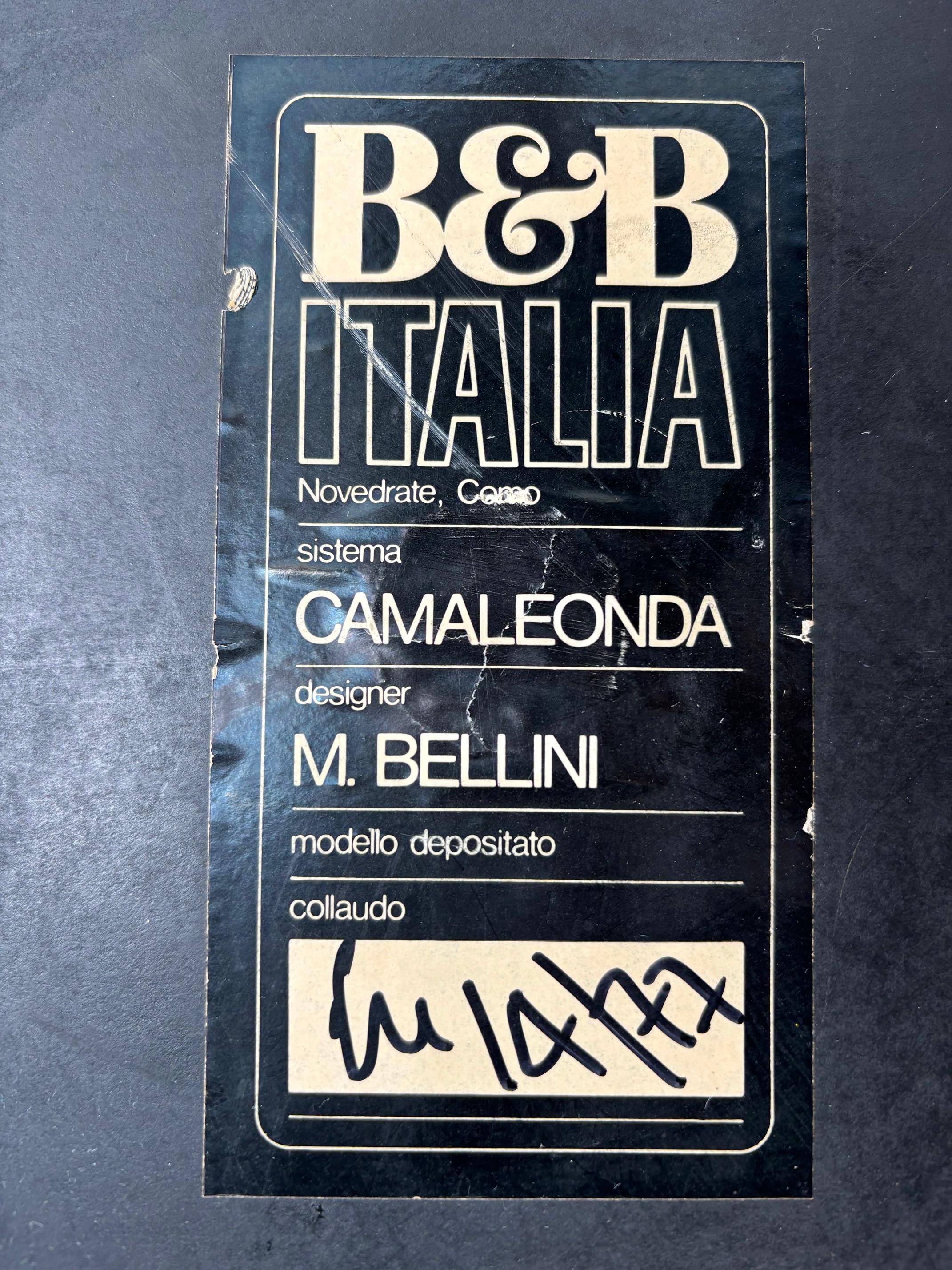 Mario Bellini B&B 'Camaleonda' Sessel aus cognacfarbenem Leder im Angebot 10
