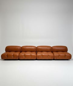 Mario Bellini B&B 'Camaleonda' Lounge Sofa in cognac leather