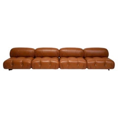 Mario Bellini B&B 'Camaleonda' Lounge Sofa in cognac leather