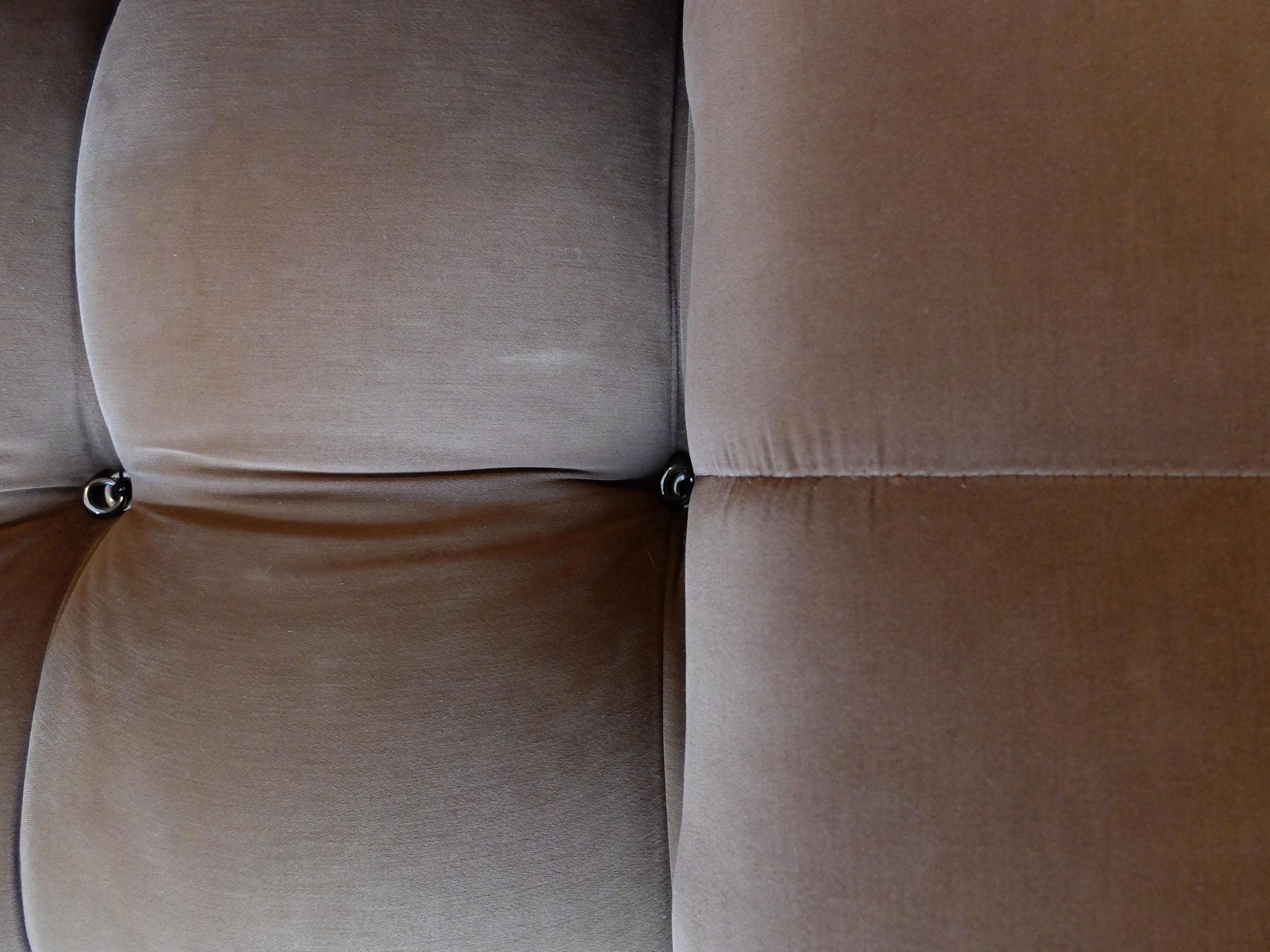 Mario Bellini B&B Italia, Camaleonda Sofa Set in Original Brown Upholstery, 1970 1